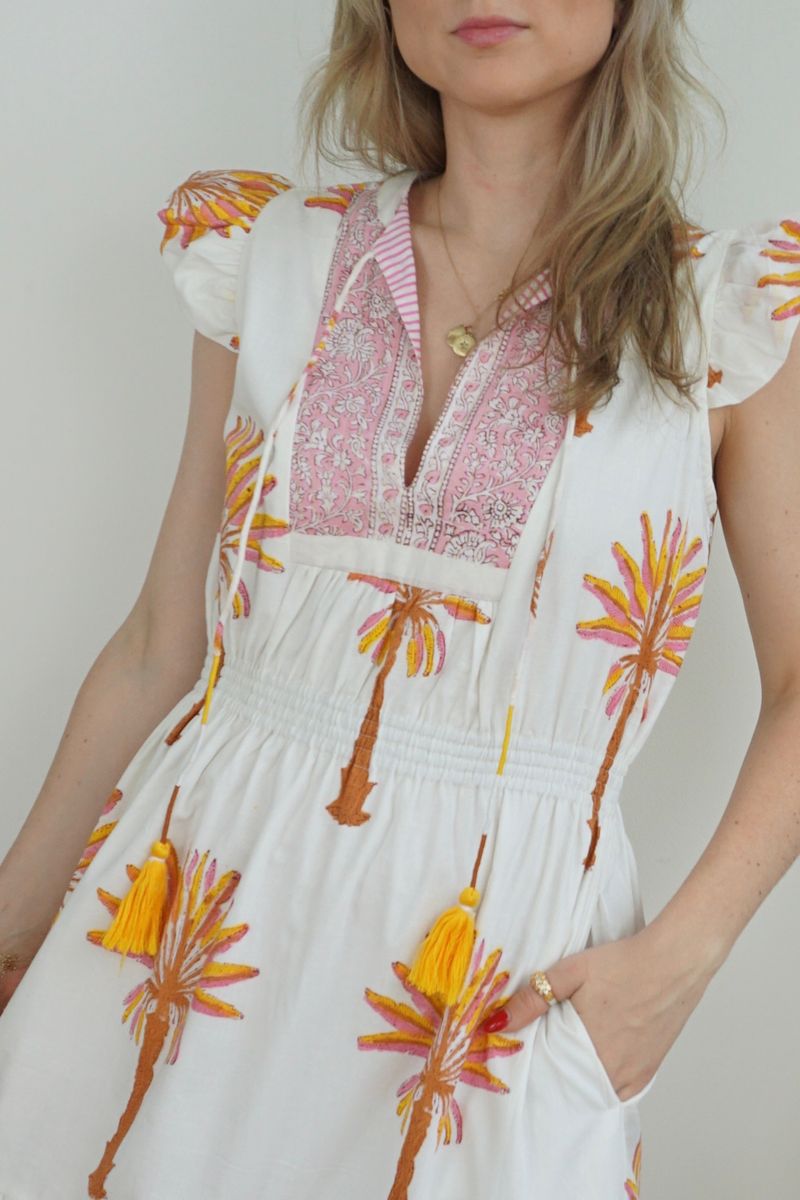 Capri Maxi Dress - Palm Tree