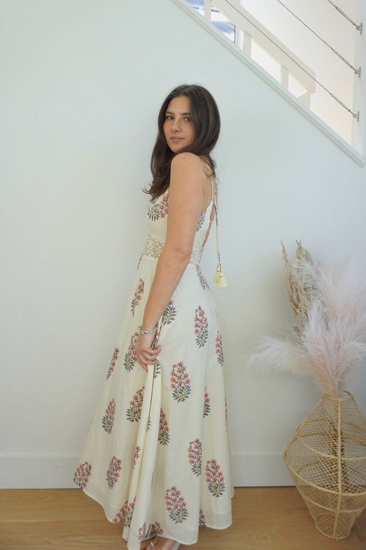 Isabella Maxi Dress - Pink Hydrangea