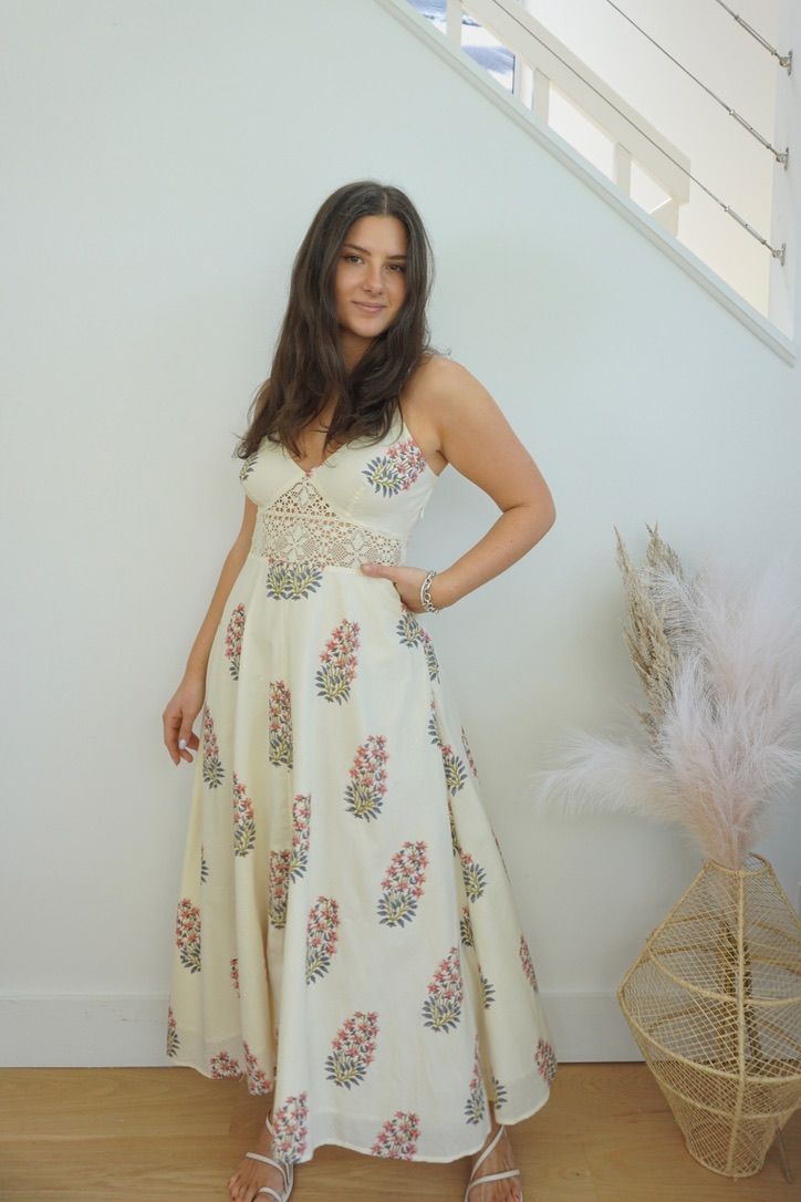 Isabella Maxi Dress - Pink Hydrangea