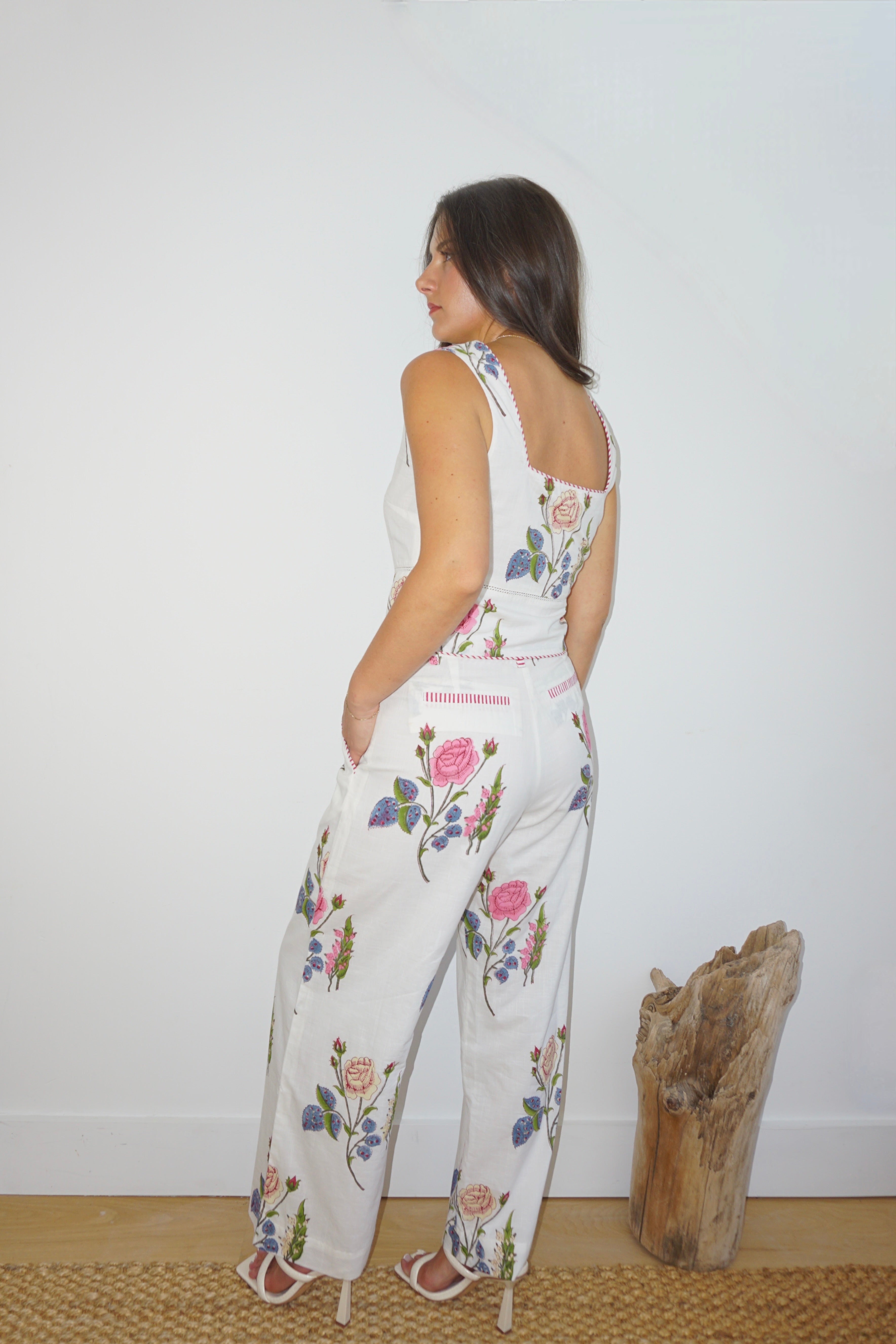 Senya Top in Multi Rosette