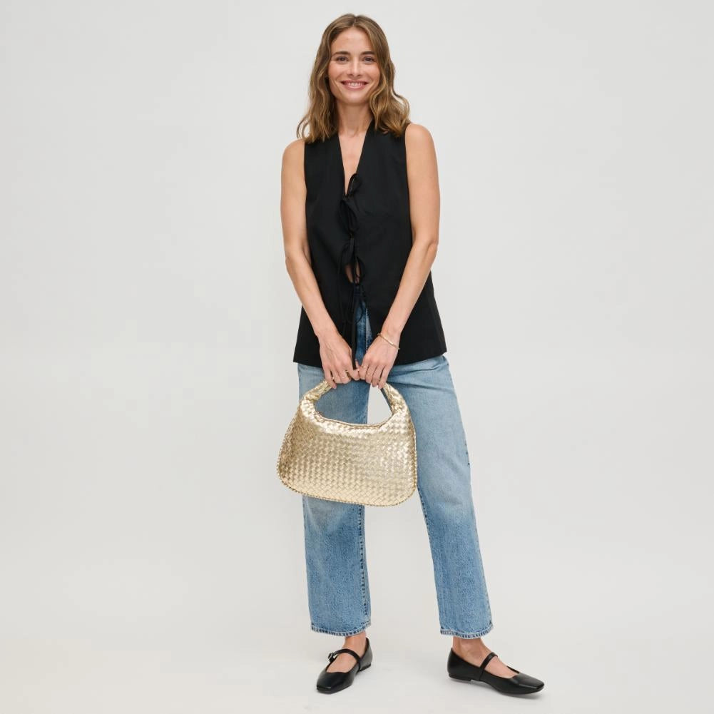 Adela Woven Hobo Bag