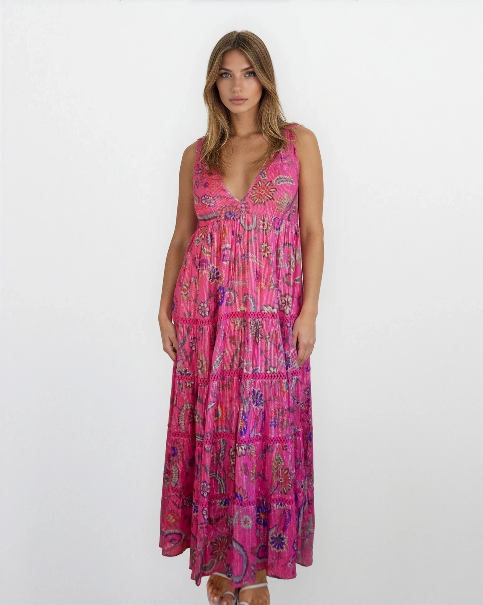 Vera Maxi Dress - Jaya Pink