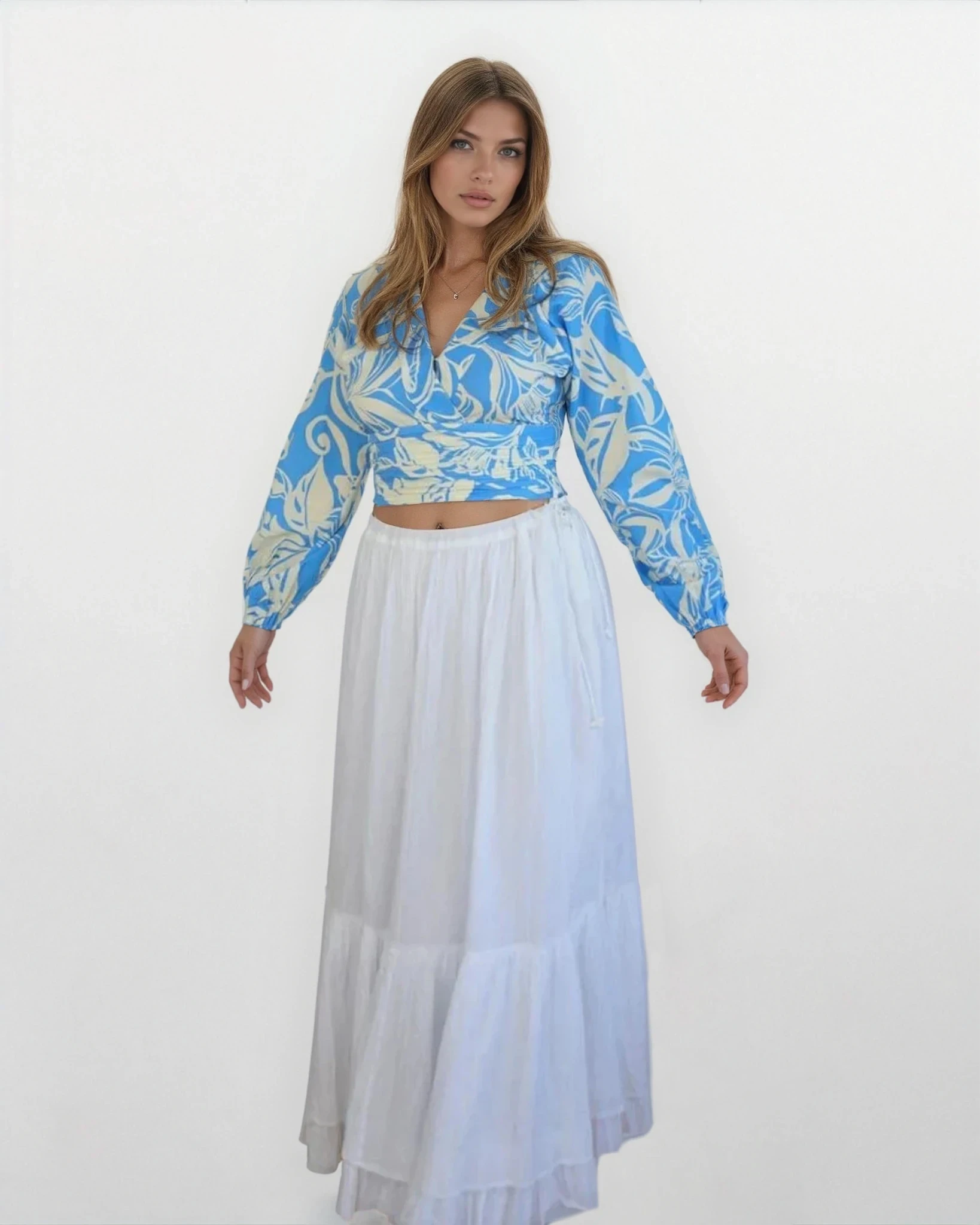 Malibu Tie Top - La Palma Blue