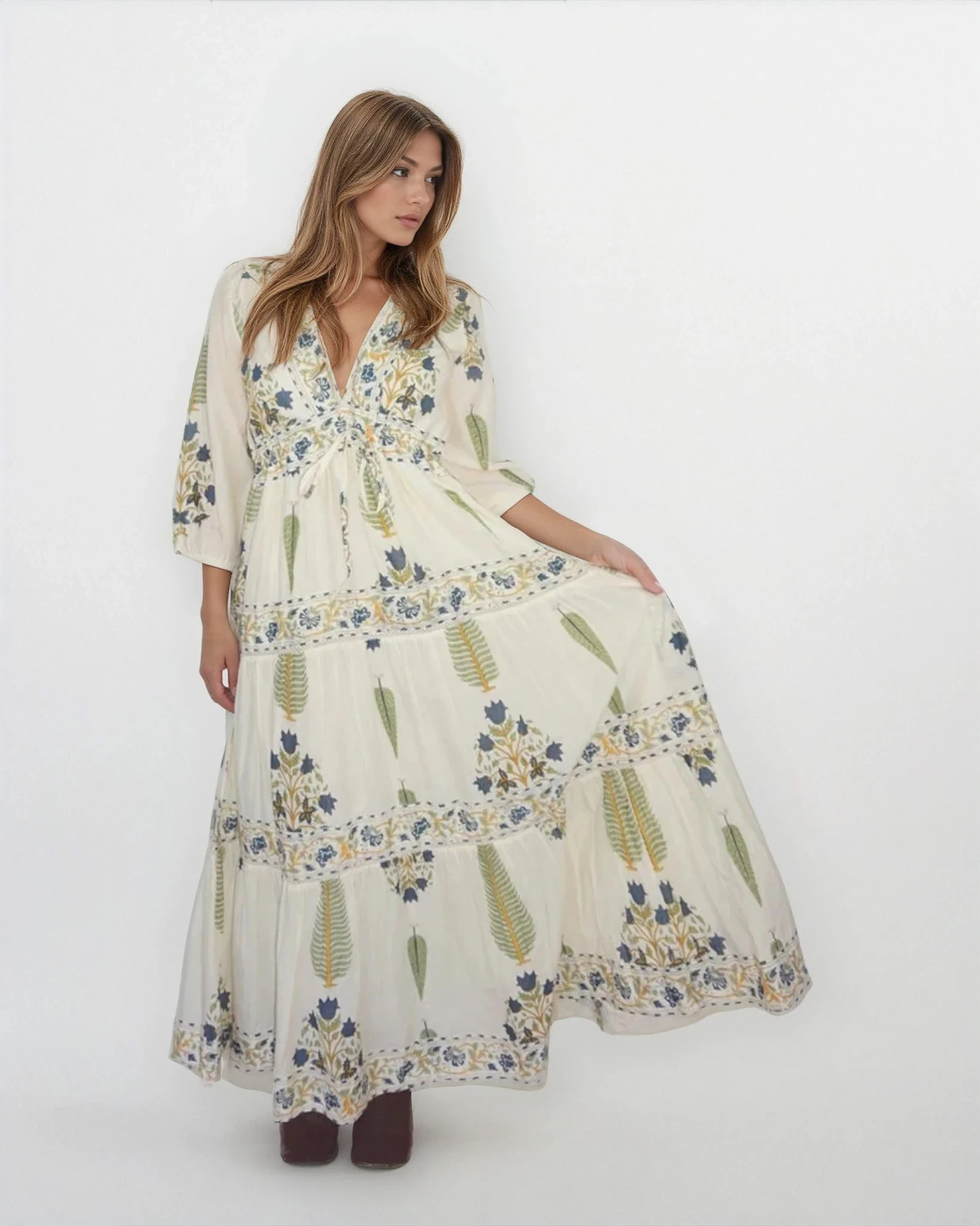 Orley Dress in Navy Victorian