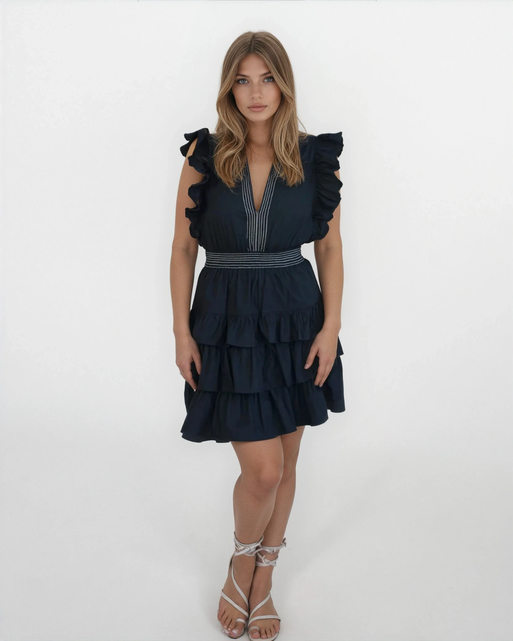 Penny Tier Dress - Black