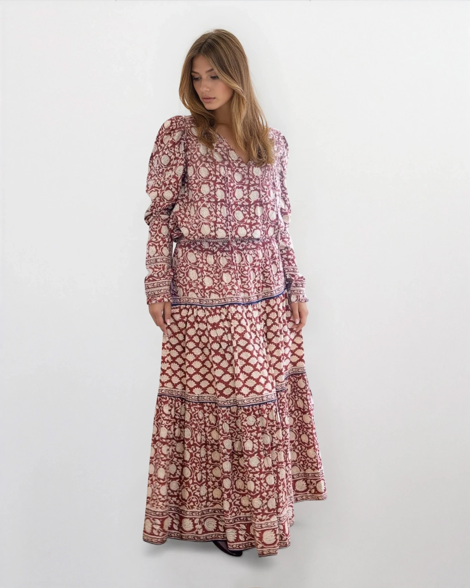 Kennedy Top in Red Lotus