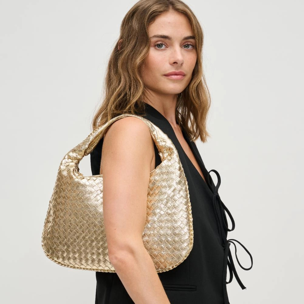 Adela Woven Hobo Bag