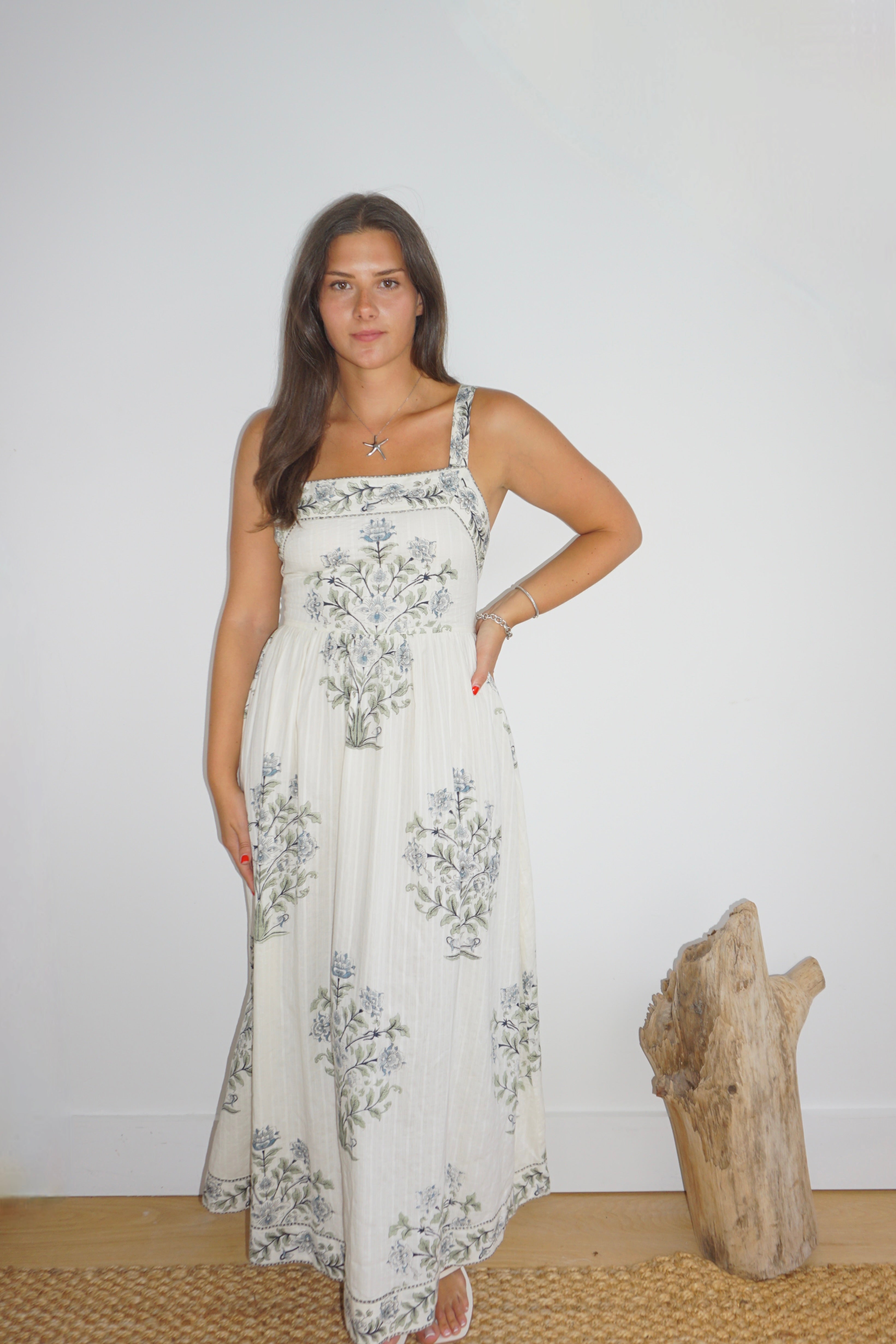 Zena Dress in Vert Victorian