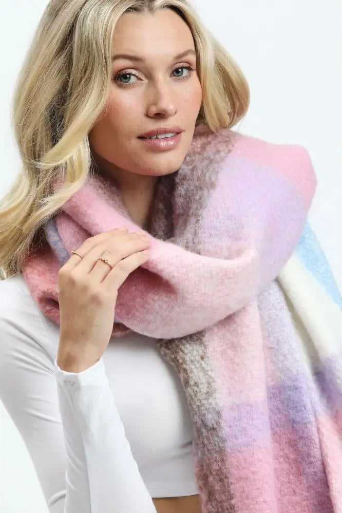 Urban Expressions Plaid Scarf