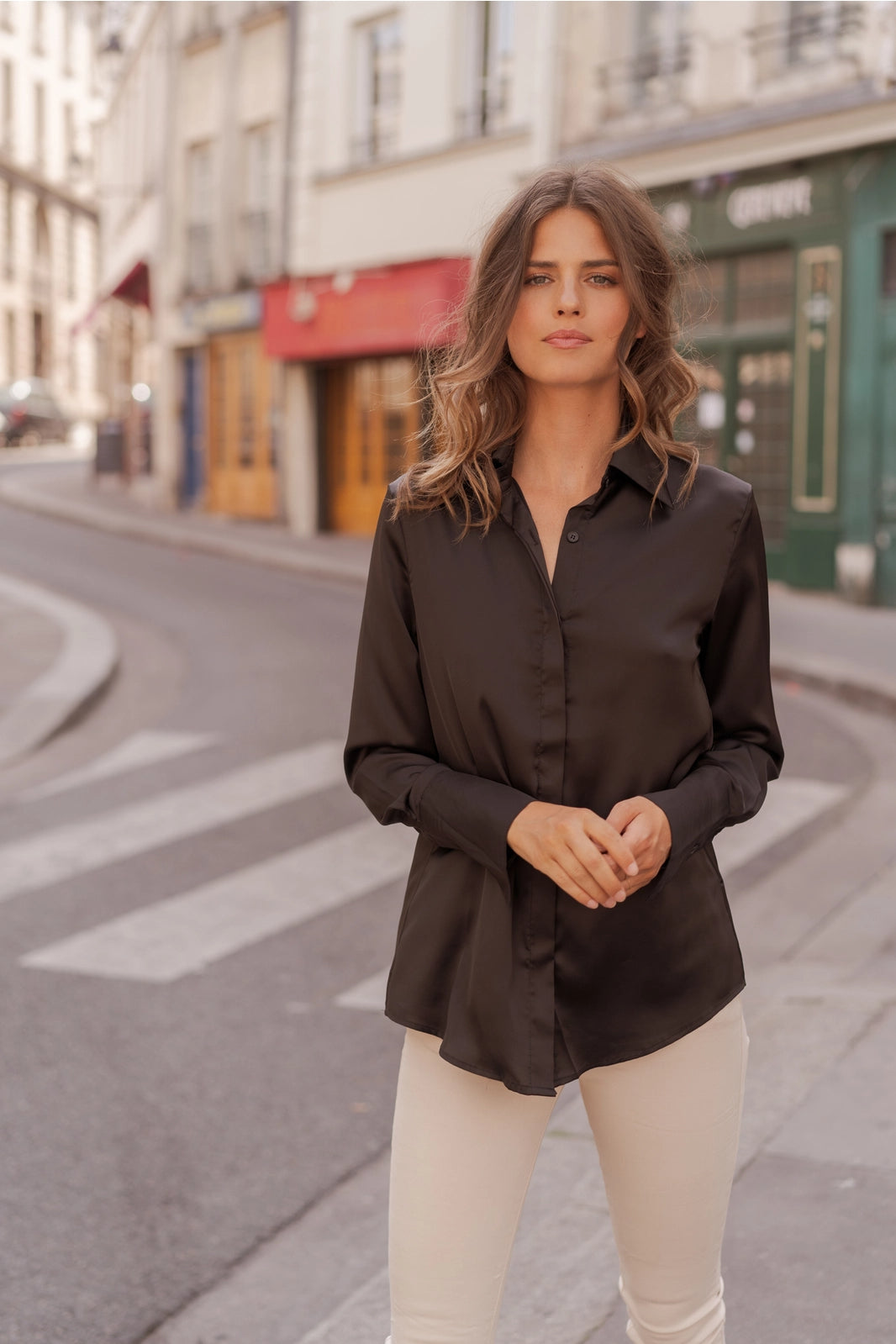 Léa Satin Shirt