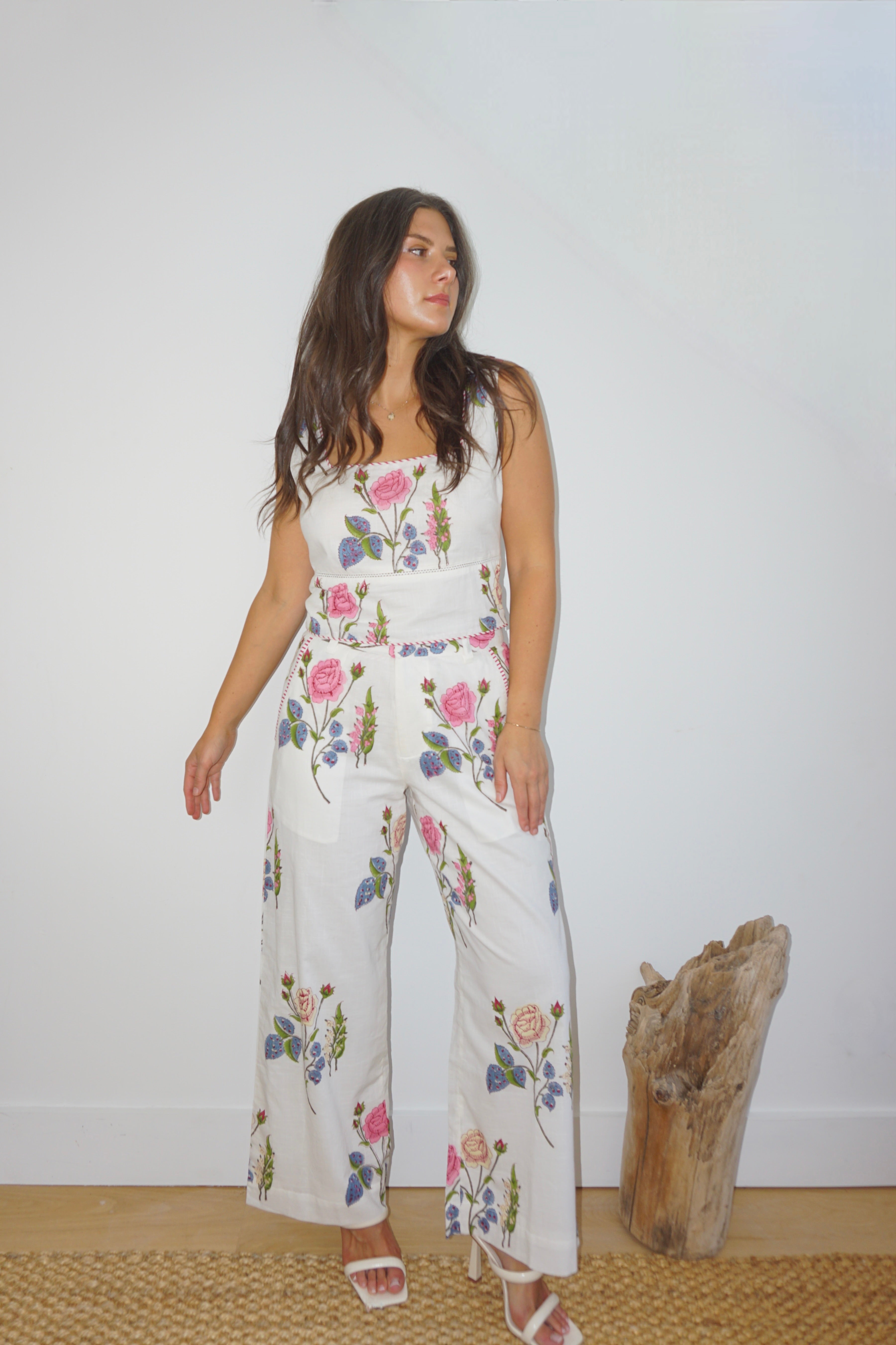 Senya Top in Multi Rosette