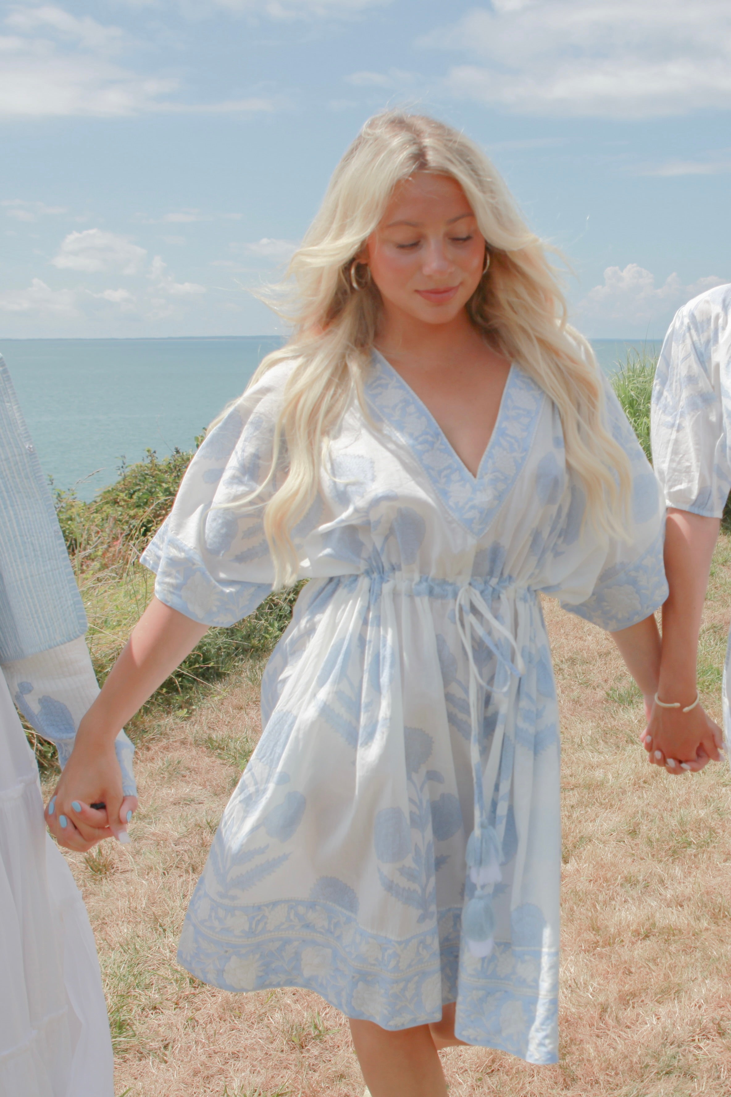Savannah Mini Dress in Buta Blue