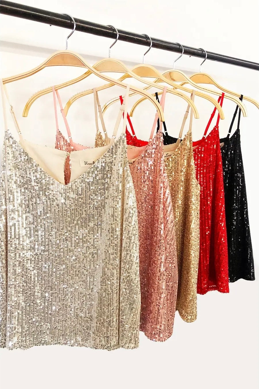 Vine & Love Sequin Tank Top