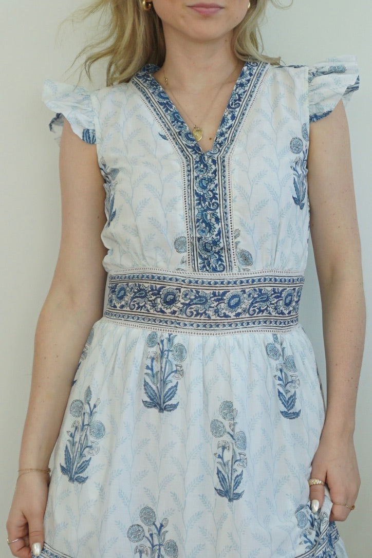 Percy Maxi Dress - Bluebell