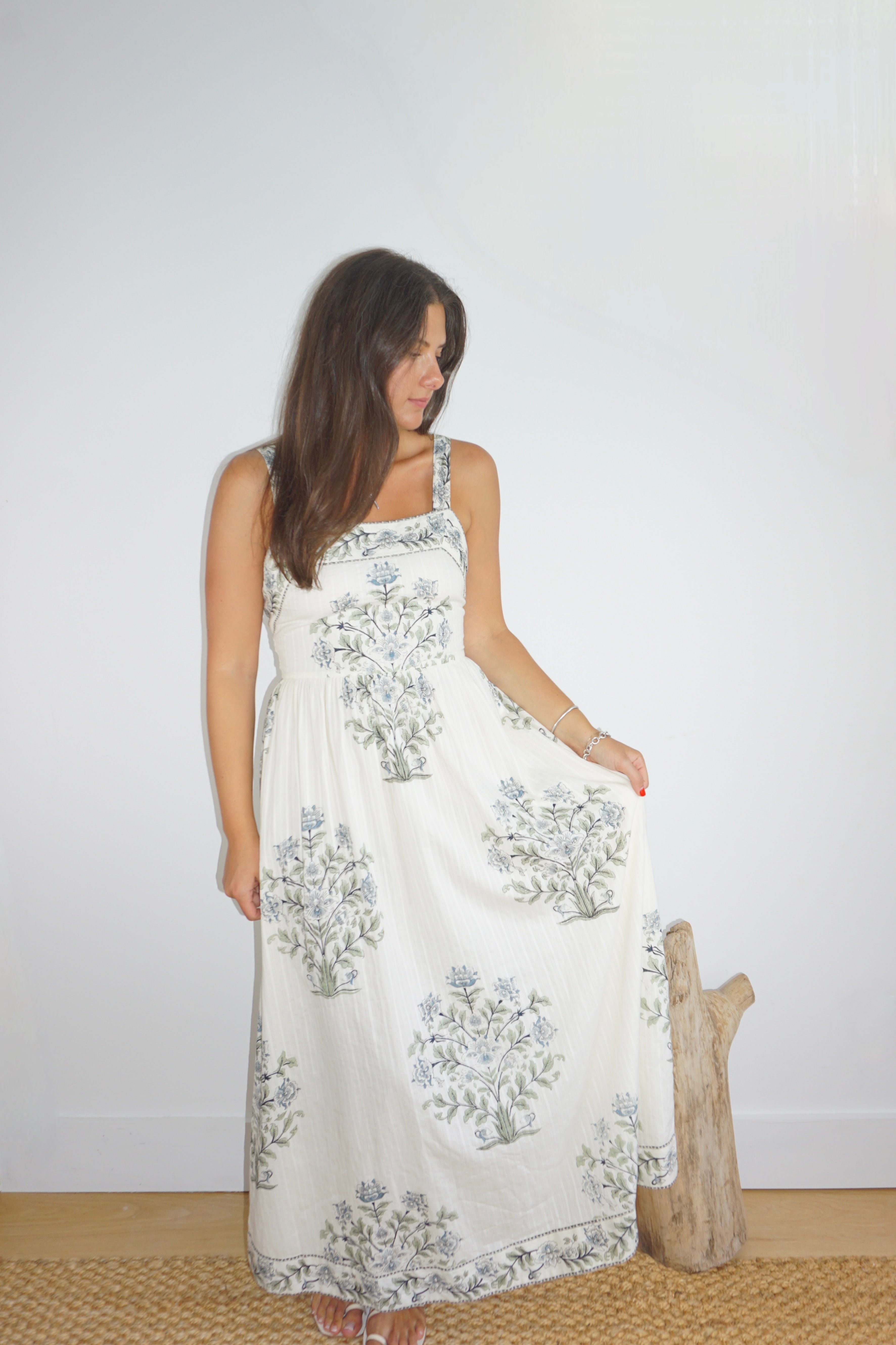 Zena Dress in Vert Victorian