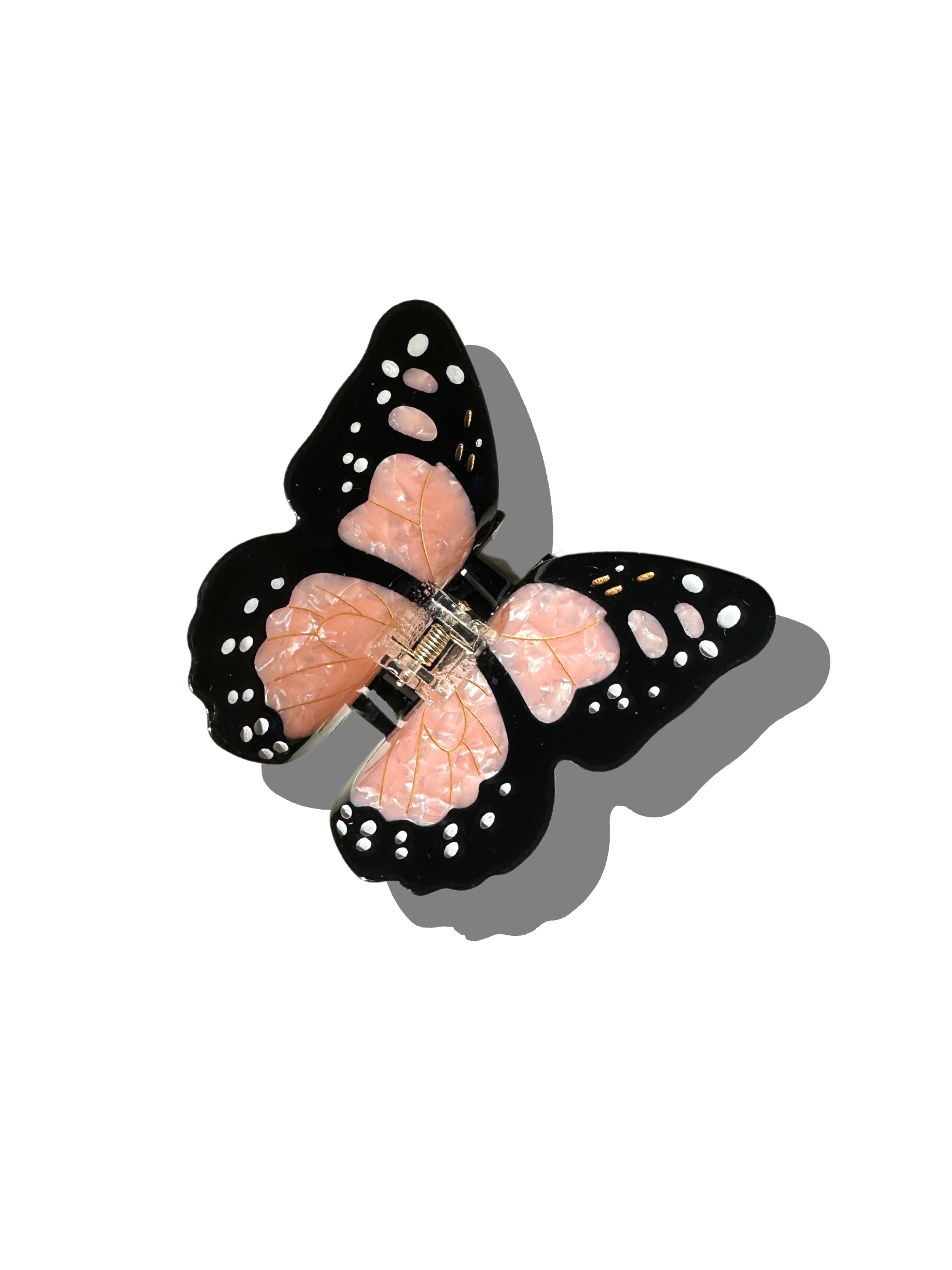 Hand Painted Monarch Butterfly Claw Hair Clip