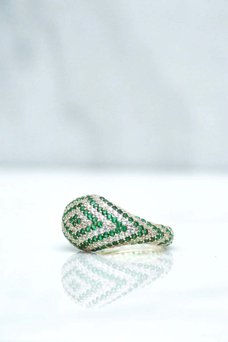 Native Gem Axel Chevron Ring