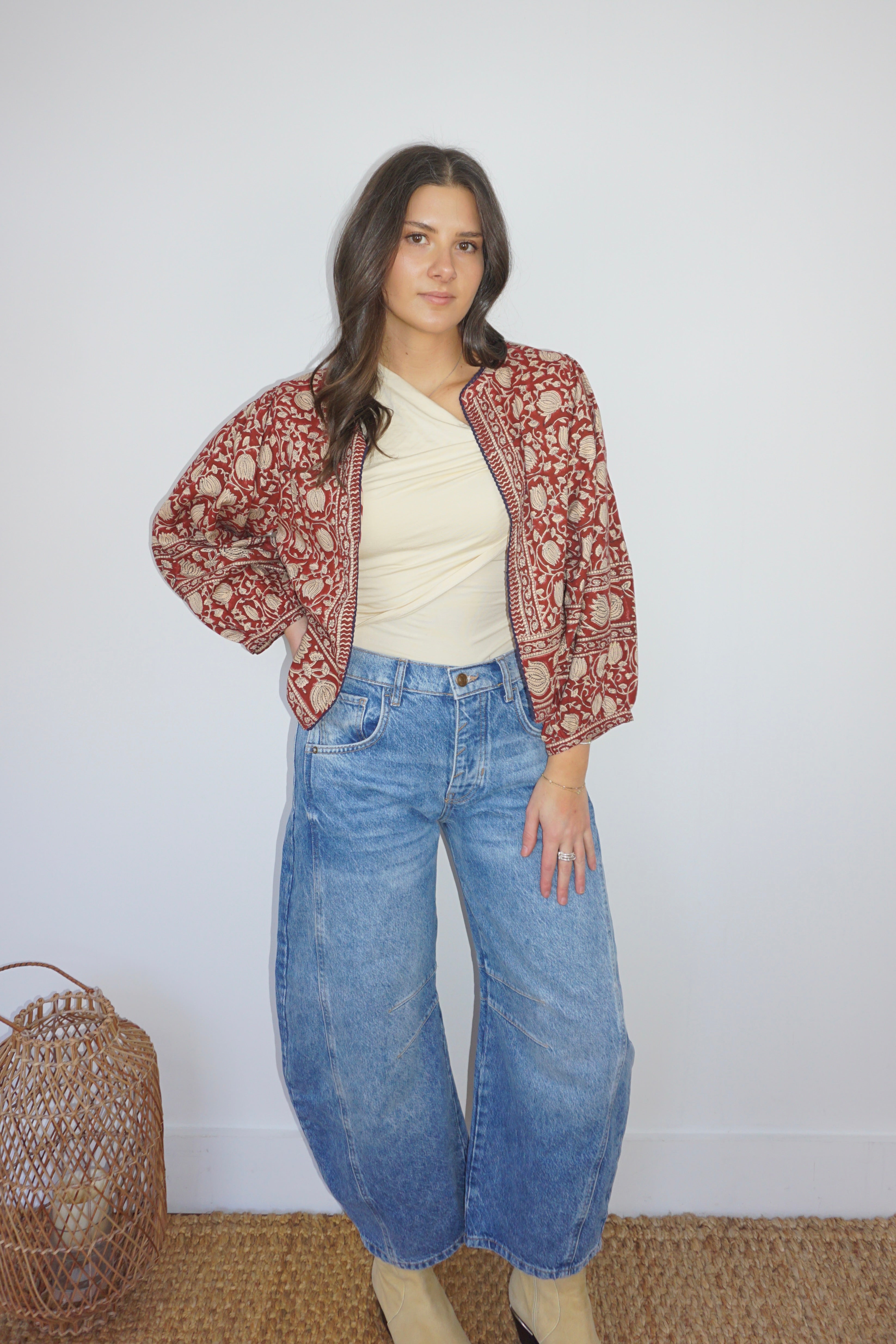 Amara Jacket in Red Lotus