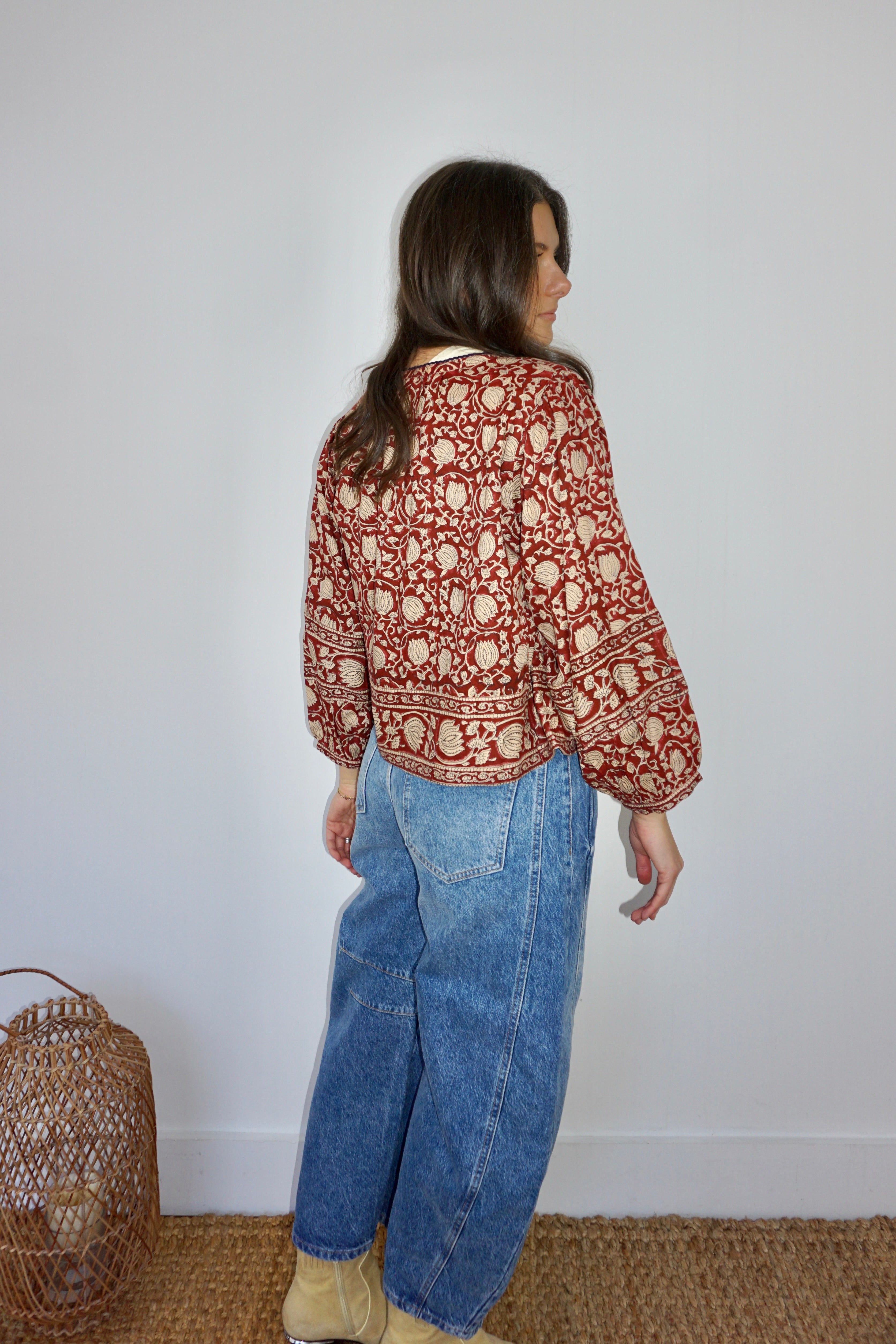 Amara Jacket in Red Lotus