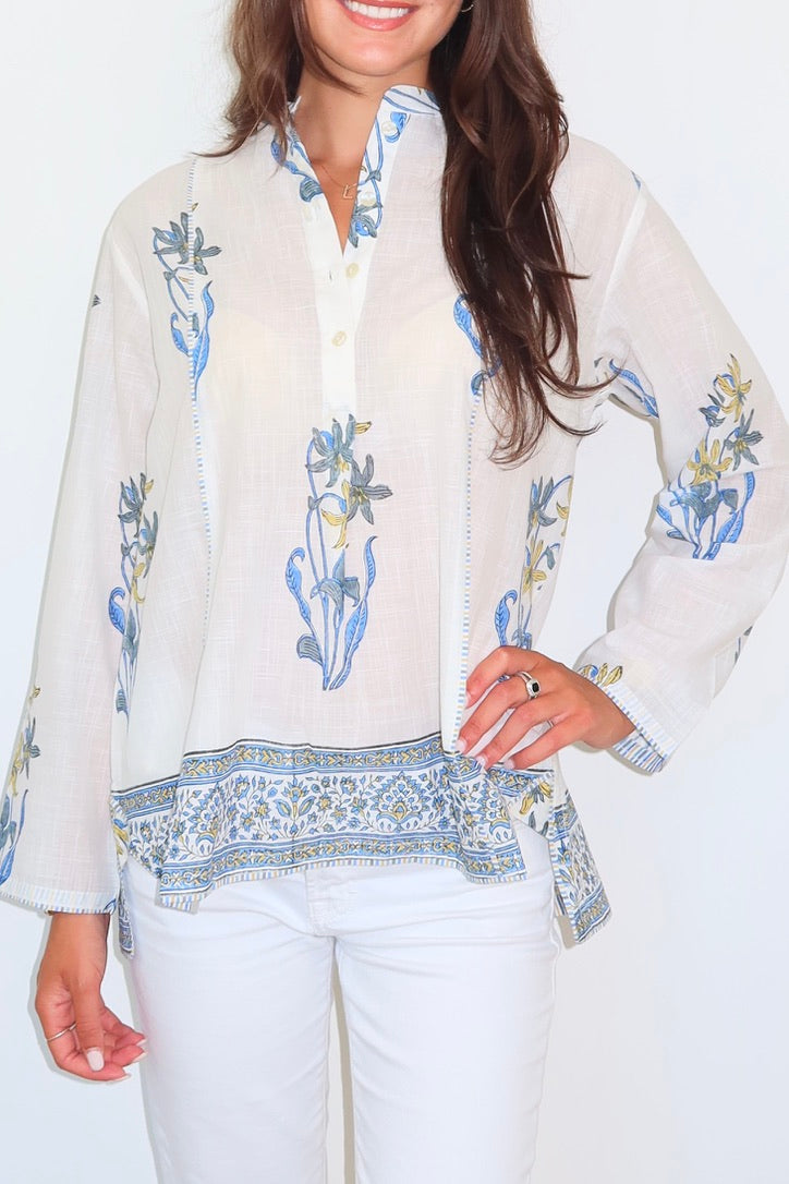 Anouk Shirt in Blue Lily