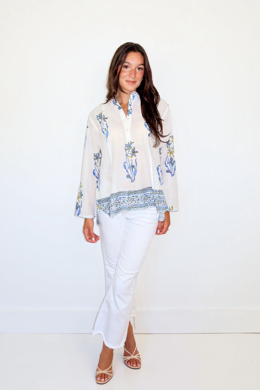 Anouk Shirt in Blue Lily