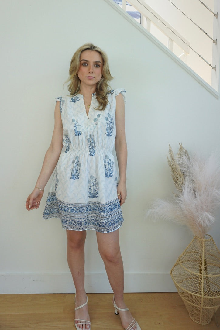 Effi Mini Dress - Bluebell