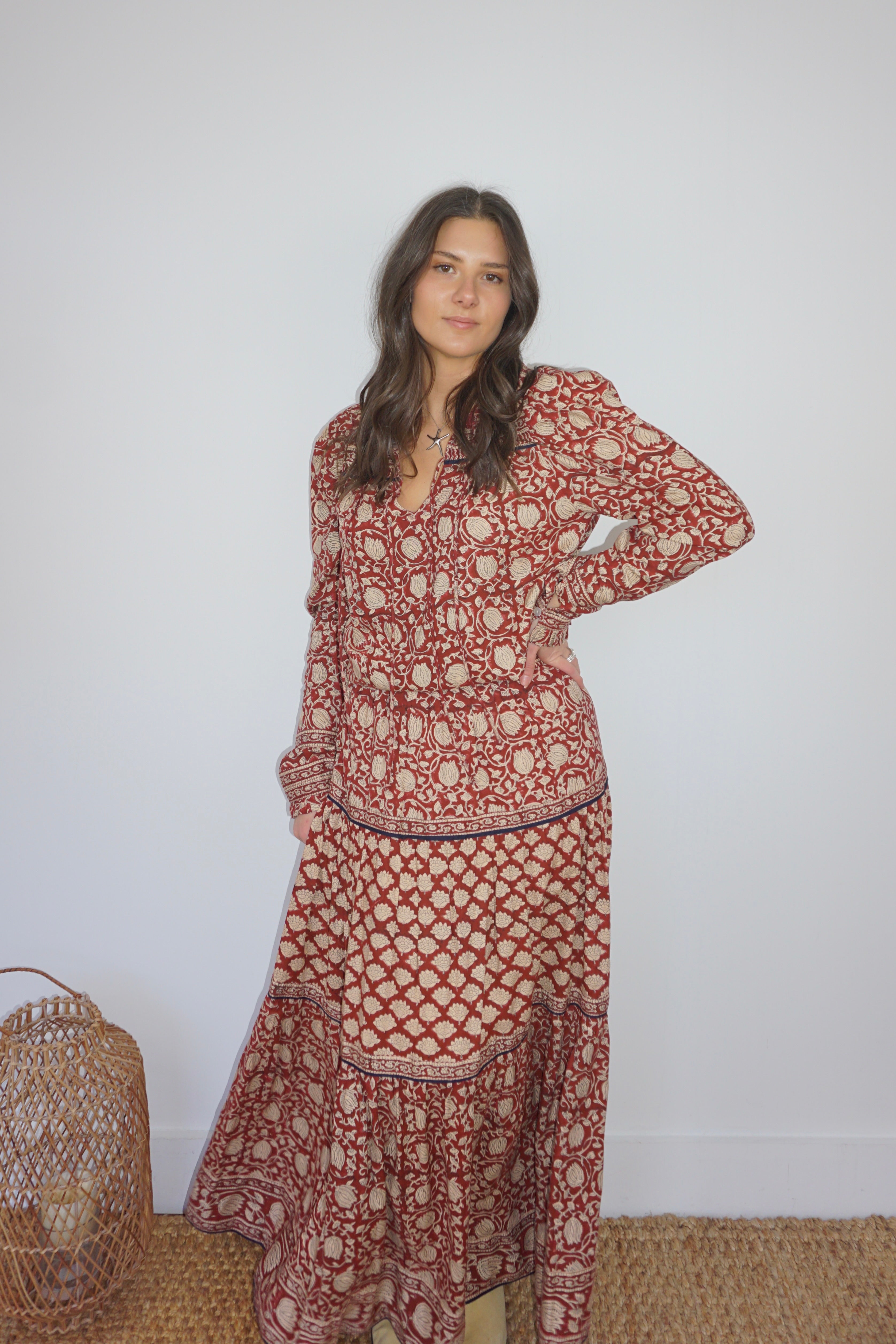 Kennedy Top in Red Lotus