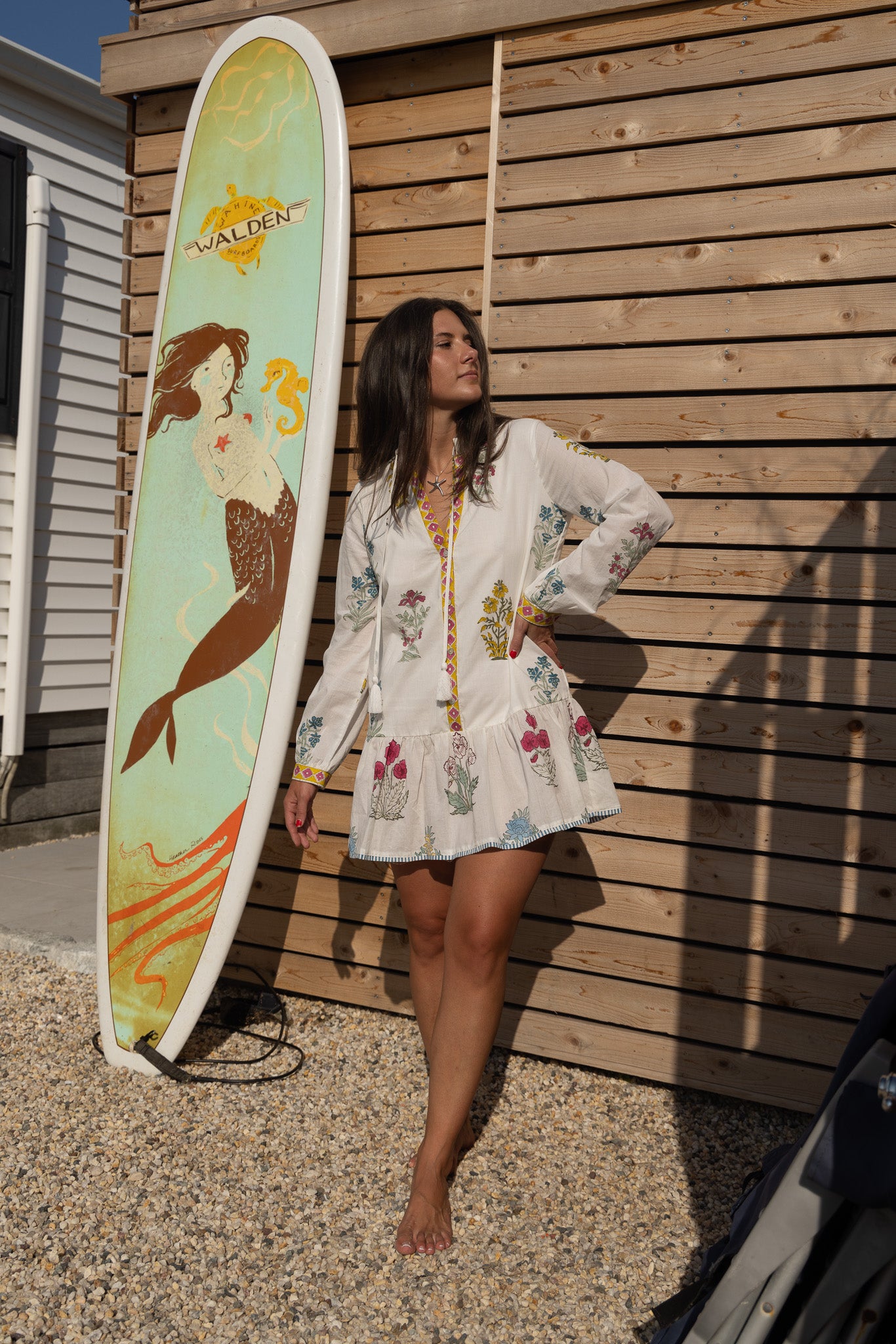 Carrie Dress in Mixed Print Floral