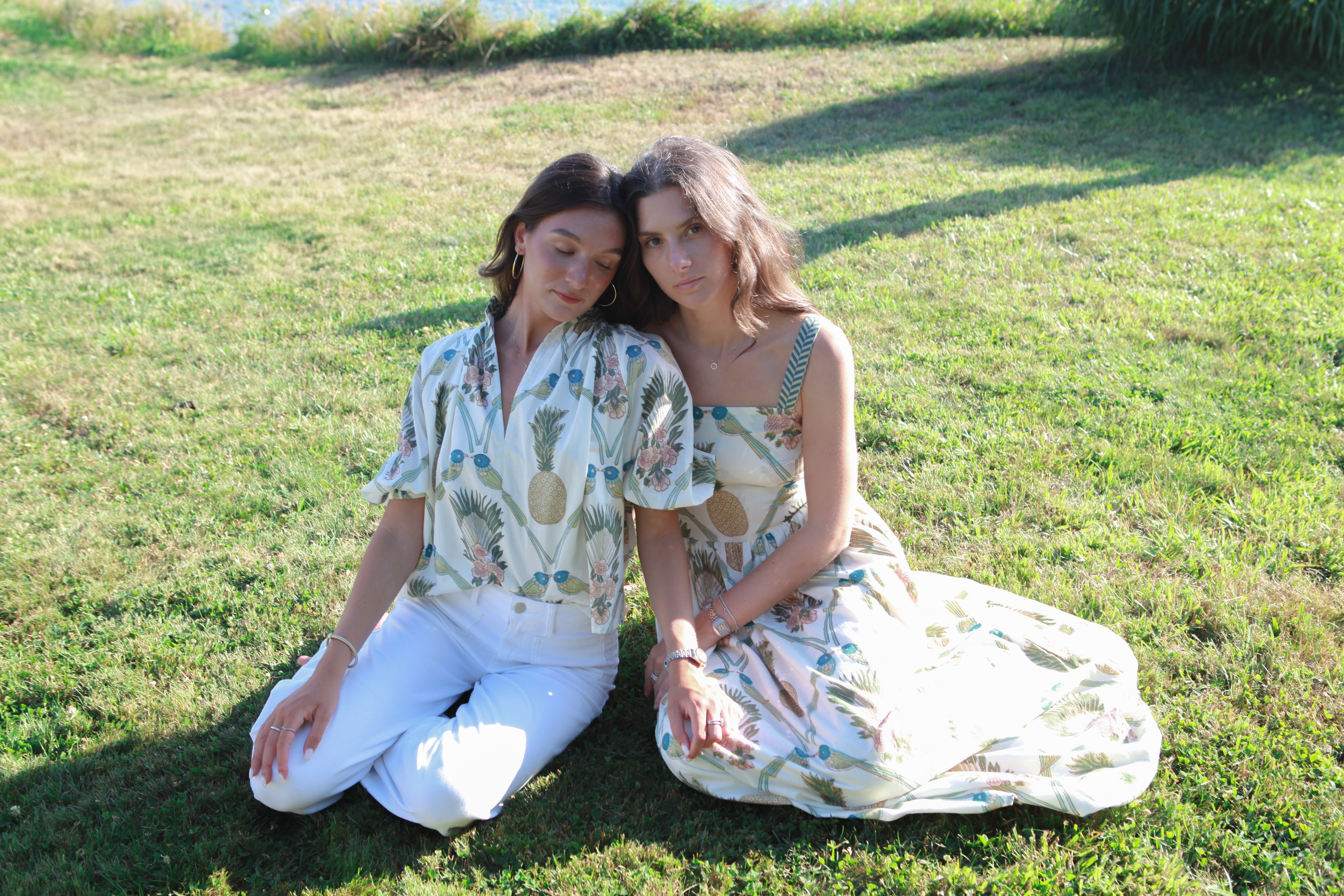 Zena Dress in Royal Tropic