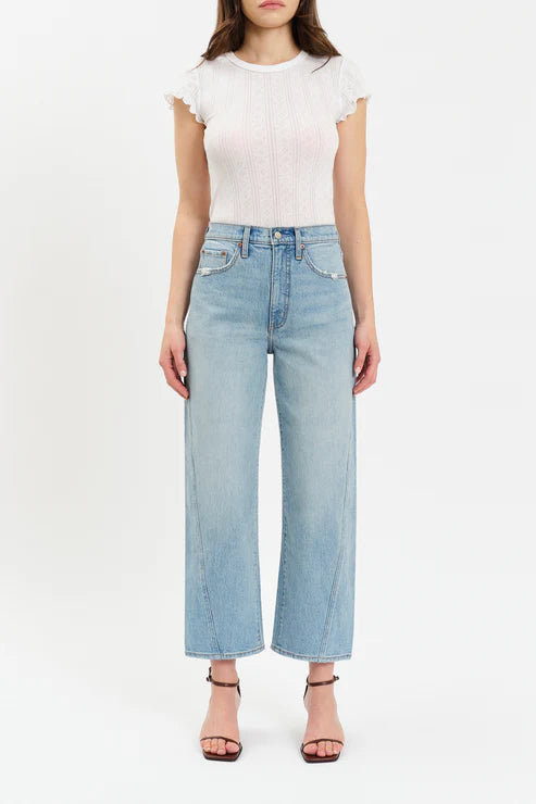 Westward High Rise Seamed Barrel Jean