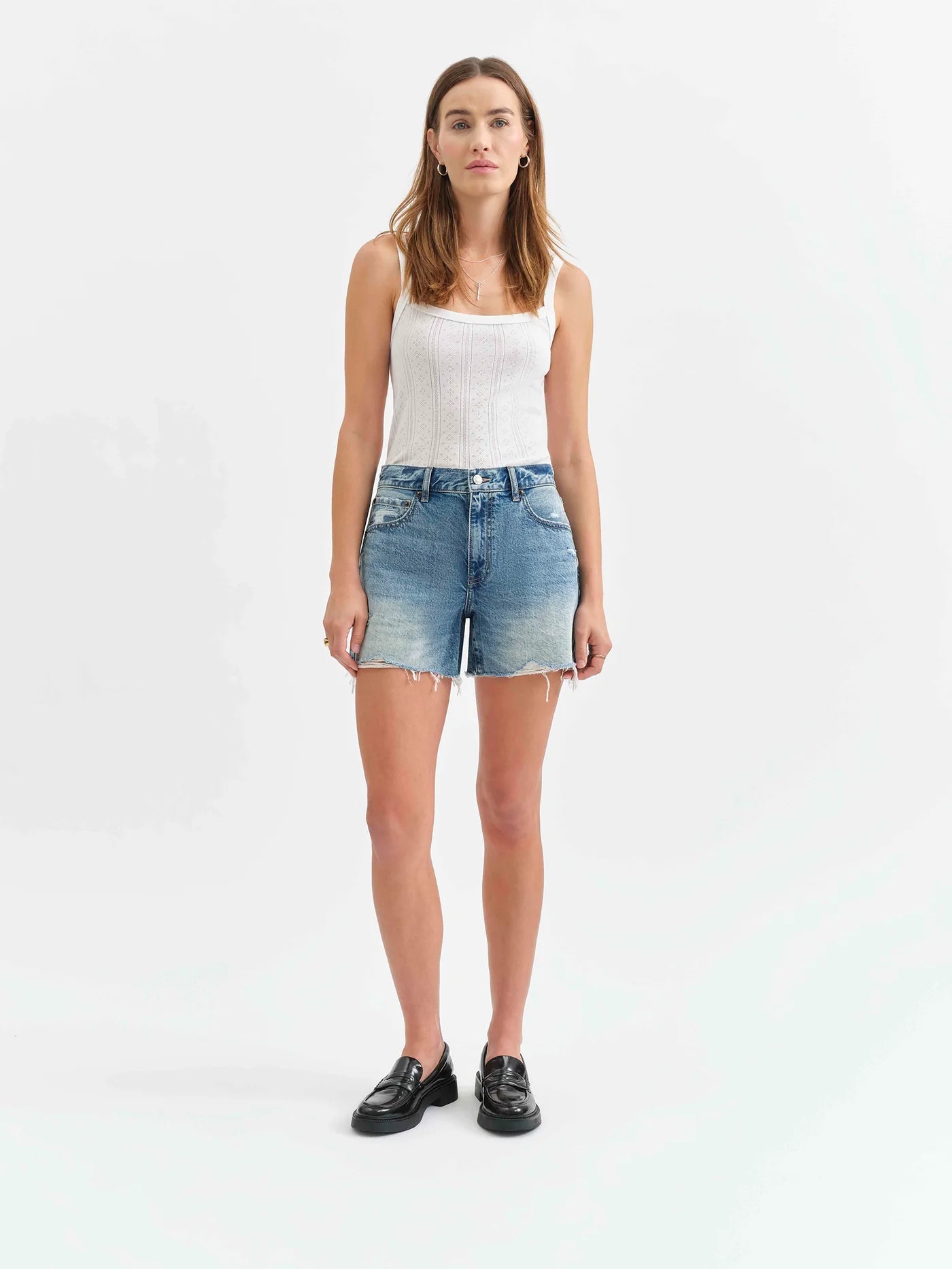 Crossroad Mid Rise Cutoff Short - Reverie Vintage