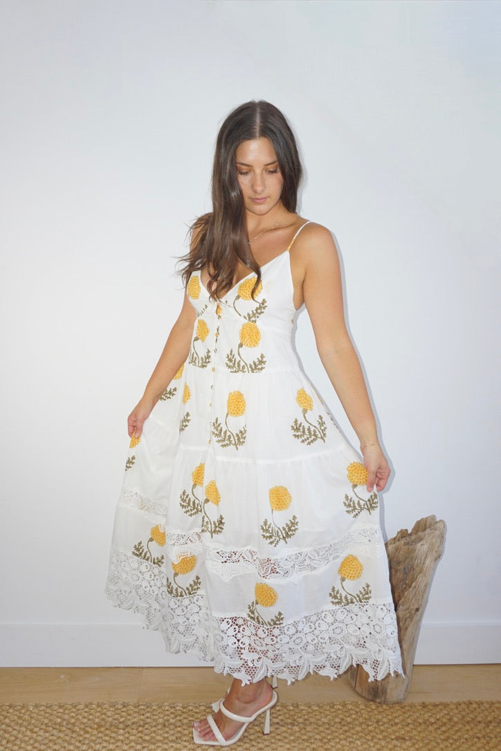 Irina Dress in Marigold