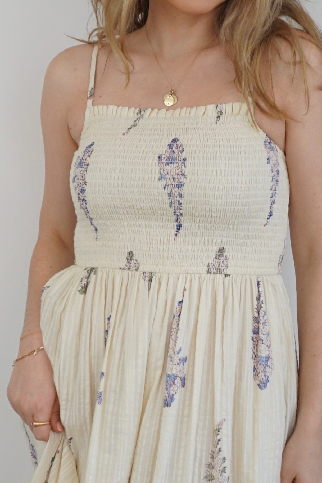 Hera Textured Dress - Vintage Ivory