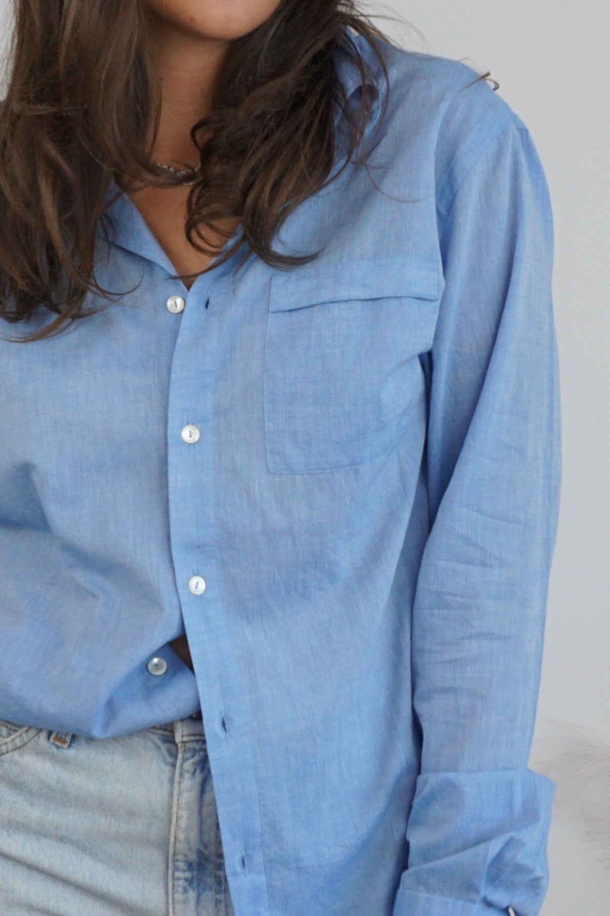 Jupiter Button Down - Denim Blue
