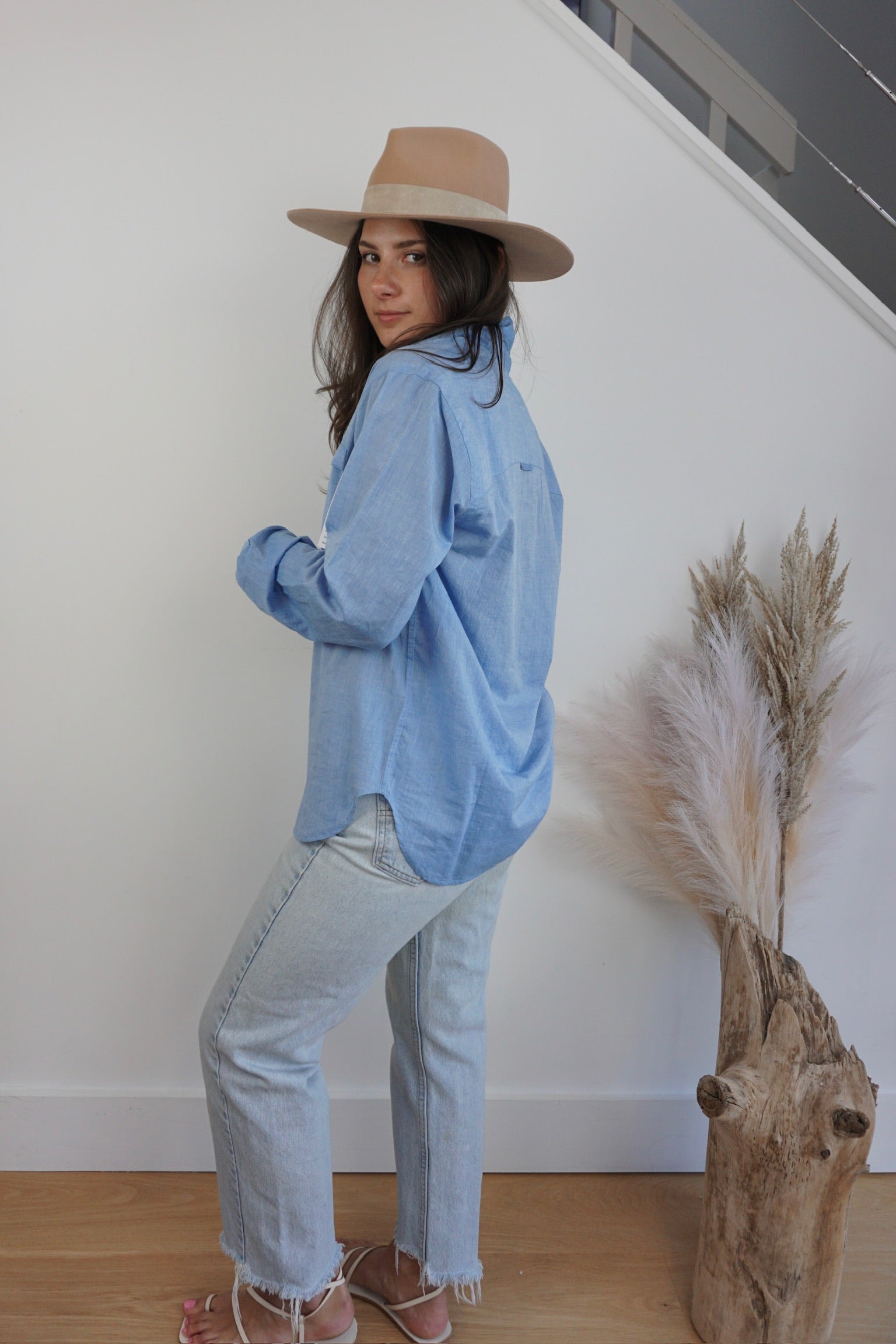 Jupiter Button Down - Denim Blue