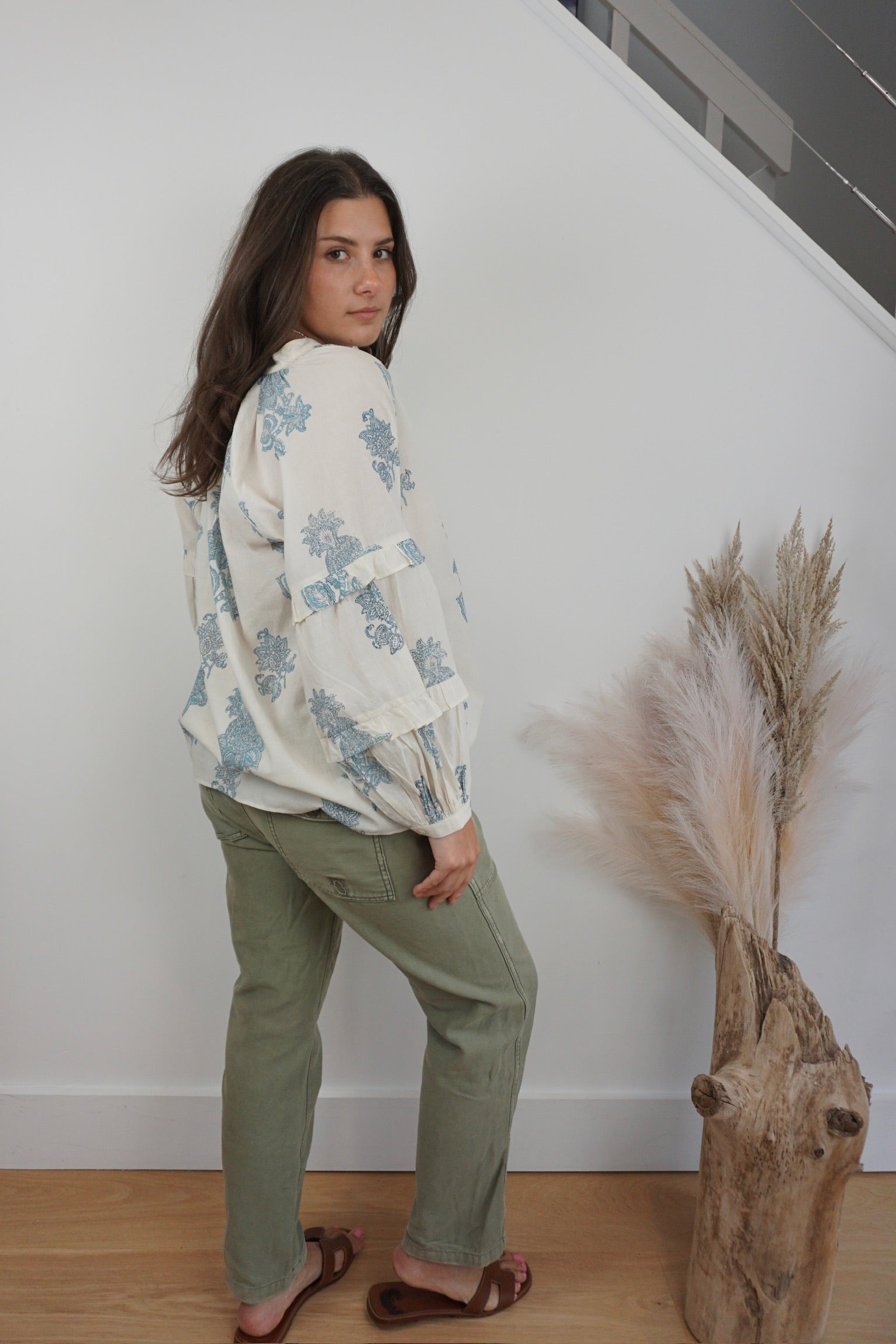 Kendra Blouse - Turquoise