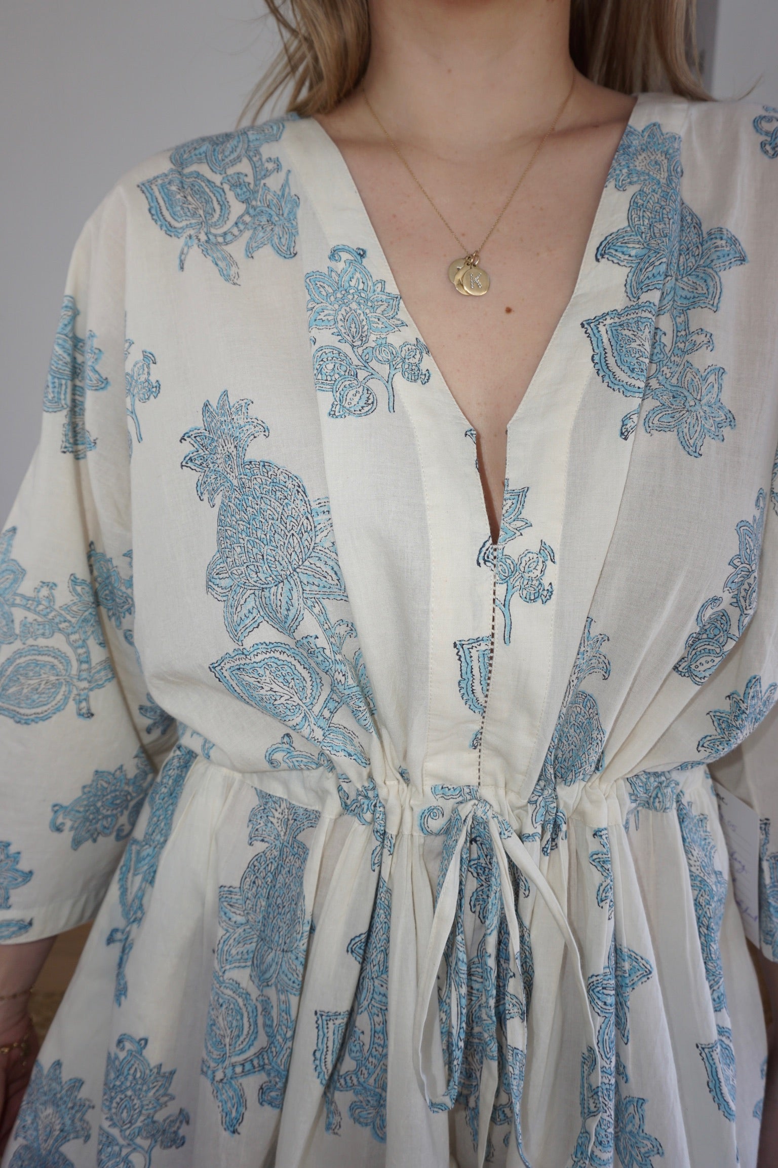 Savannah Mini Kaftan - Turquoise