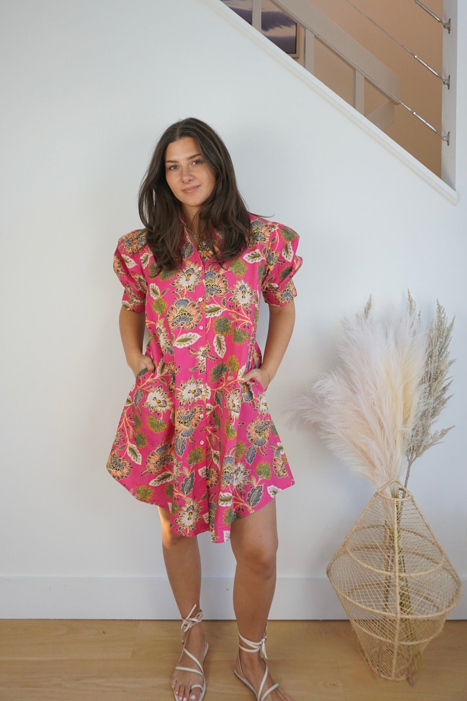 Arden Mini Dress - Jaya Pink