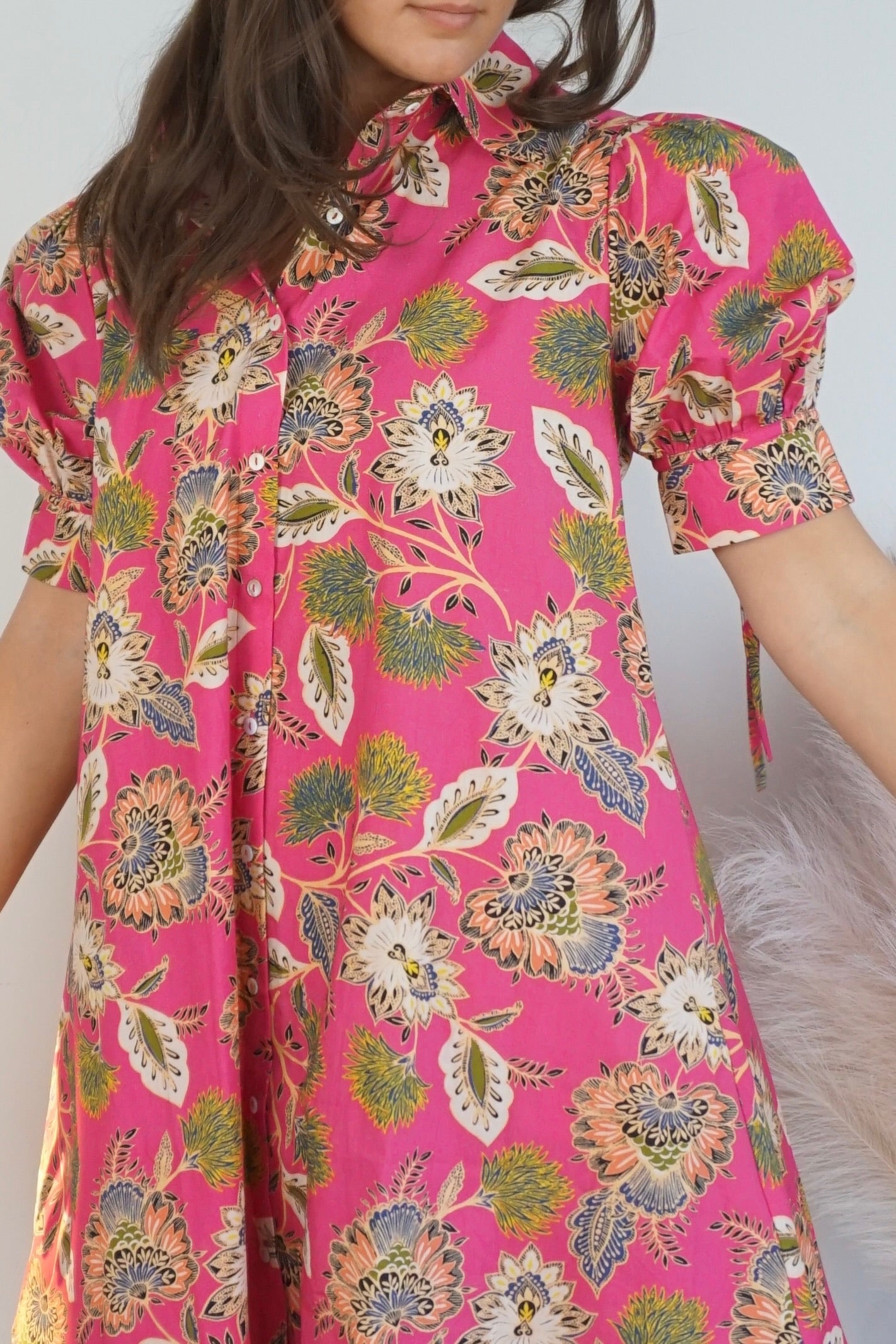 Arden Mini Dress - Jaya Pink