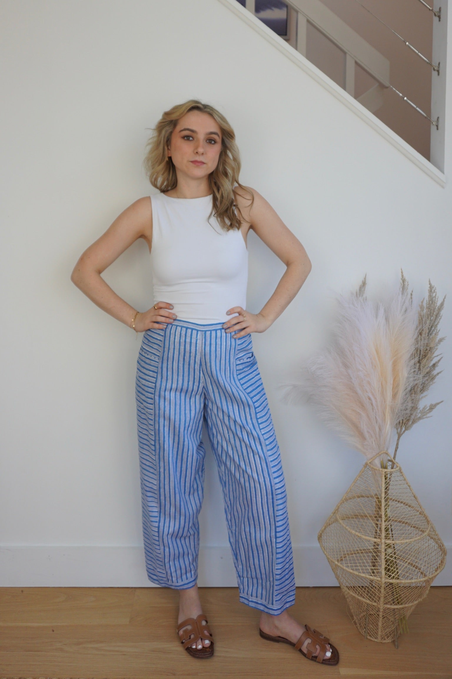 Finn Pant - Blue Stripe