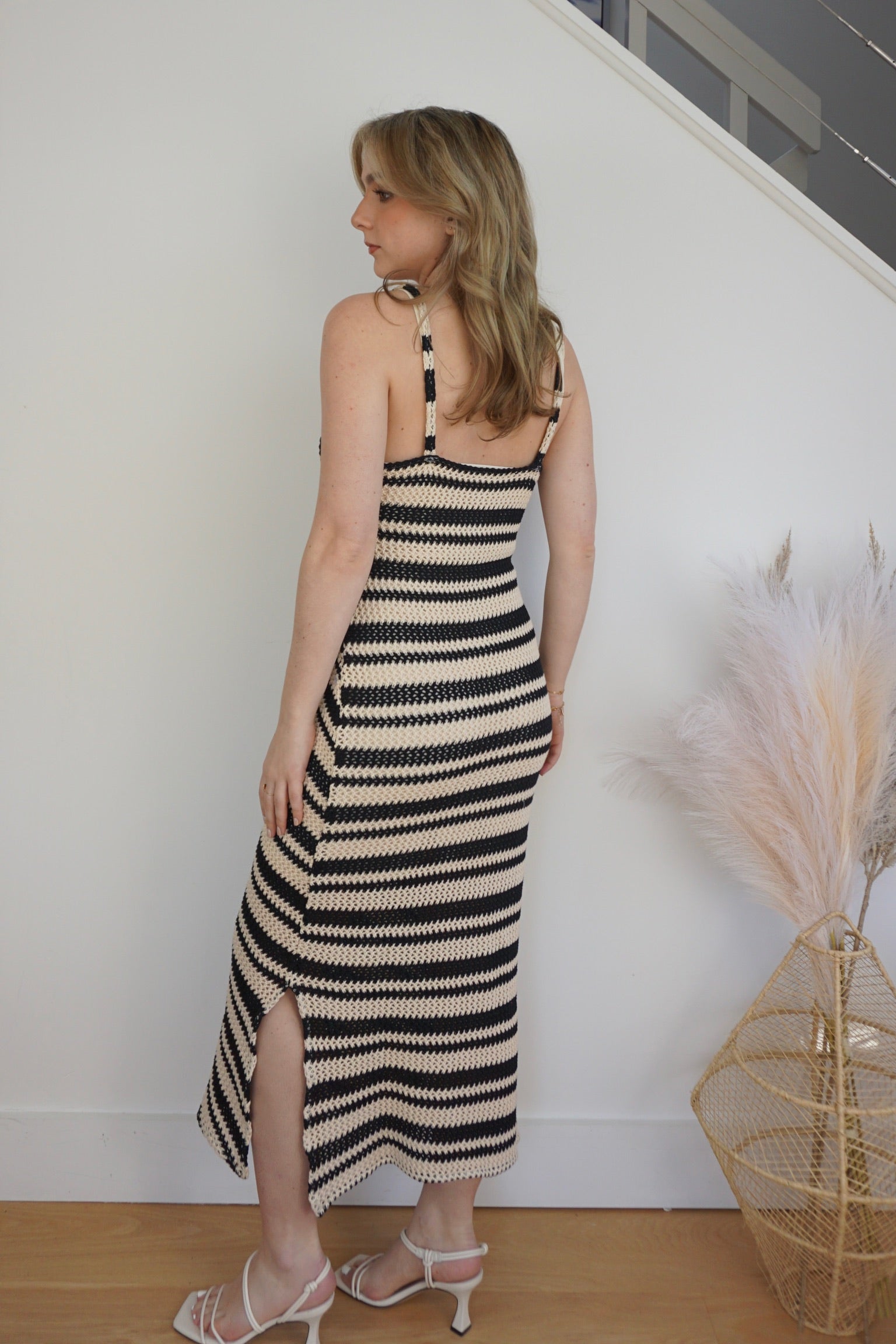 Samara Crochet Maxi - Black/Cream