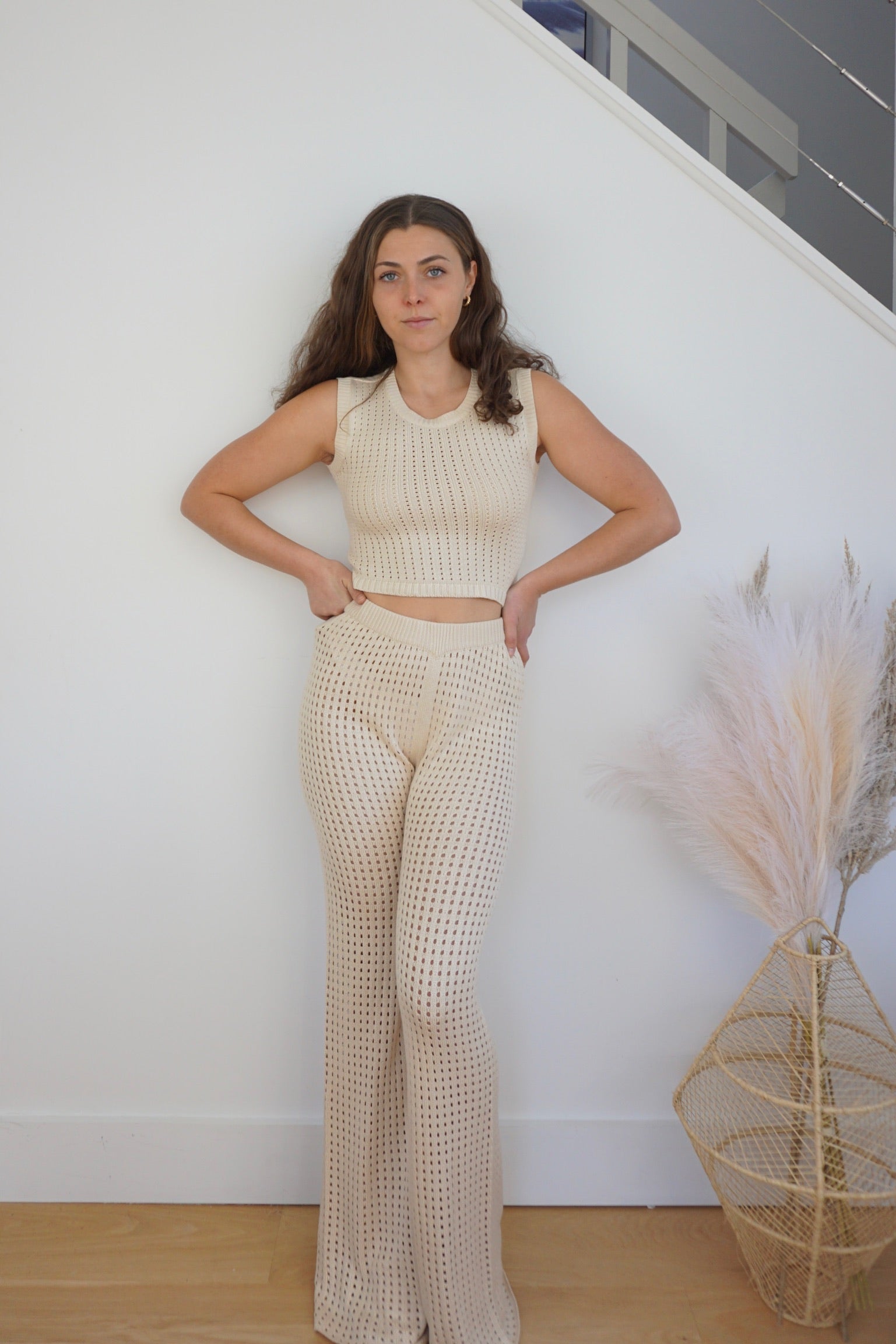 Fable Knit Pant - Ecru