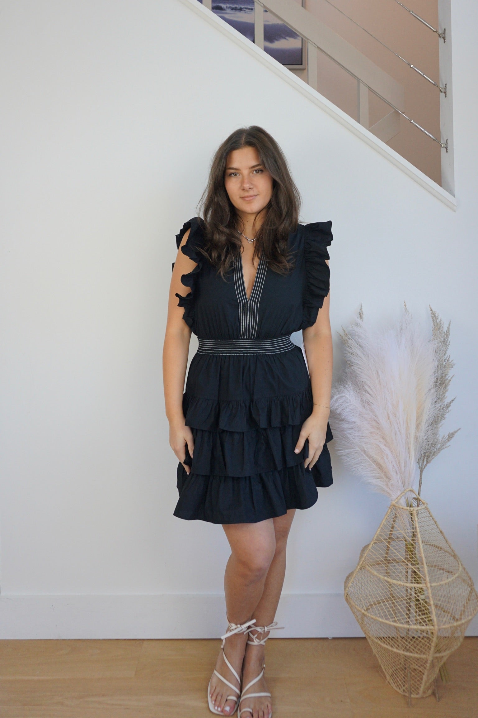 Penny Tier Dress - Black