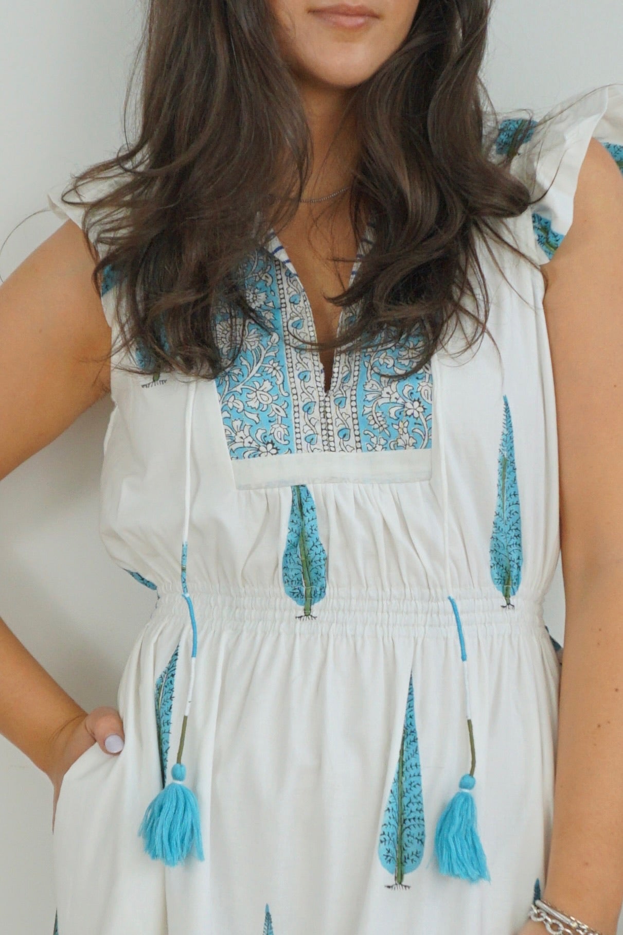 Capri Maxi Dress - Blue Tree
