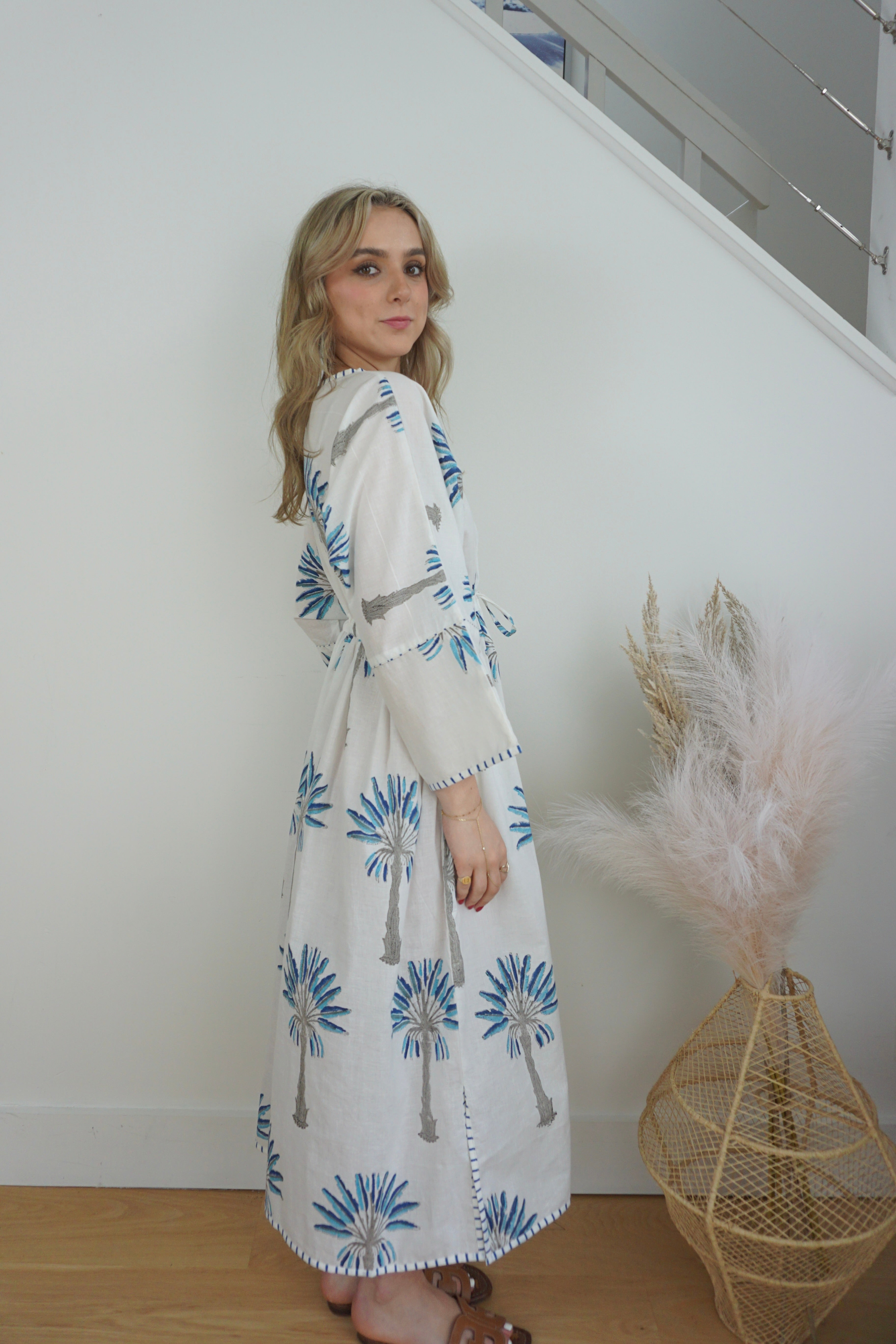 Rio Kaftan - Blue Palms