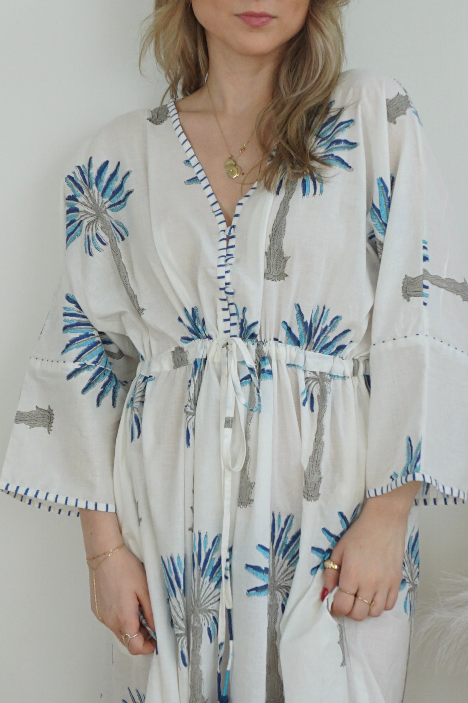 Rio Kaftan - Blue Palms