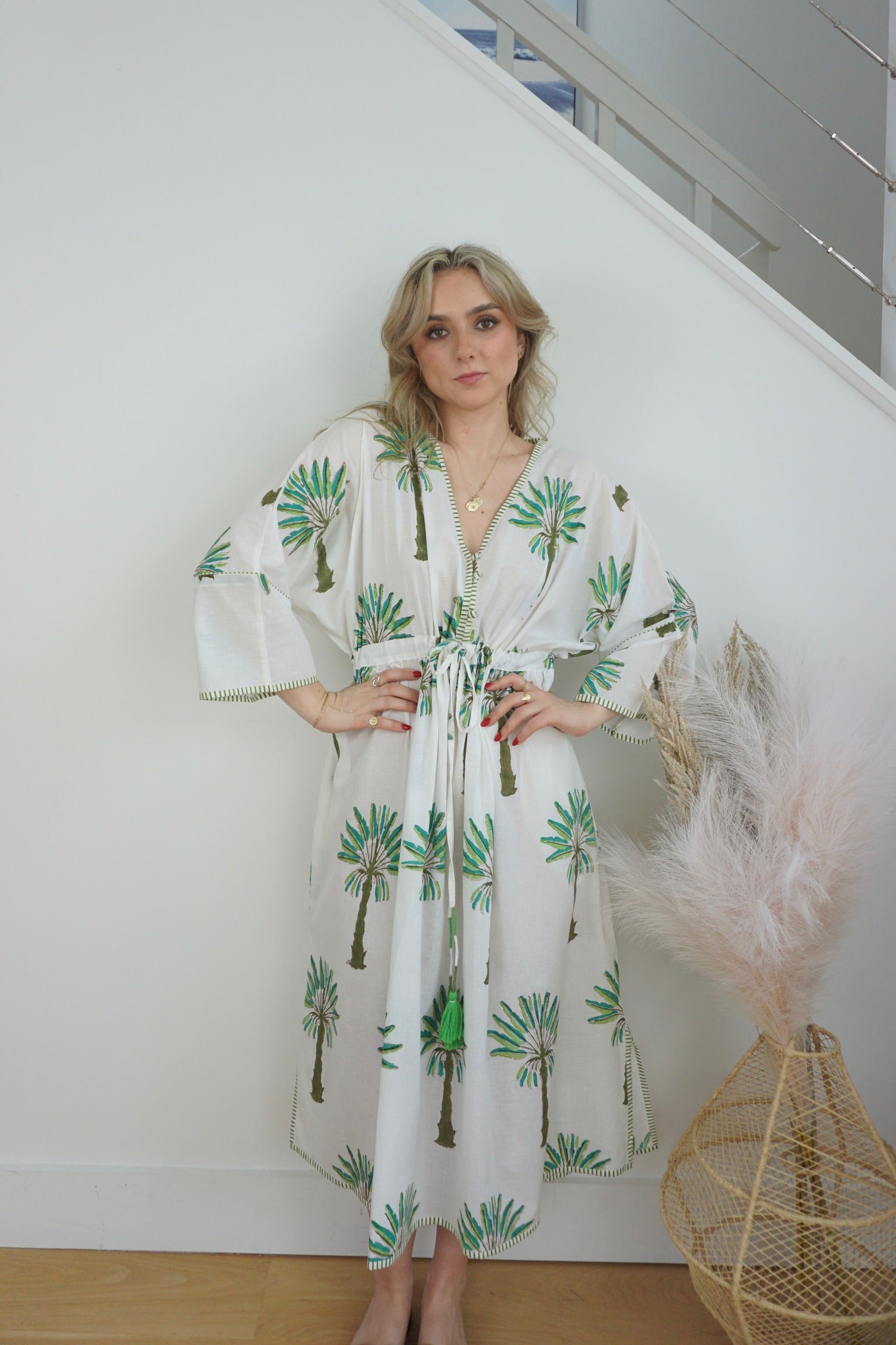 Rio Kaftan - Green Palms