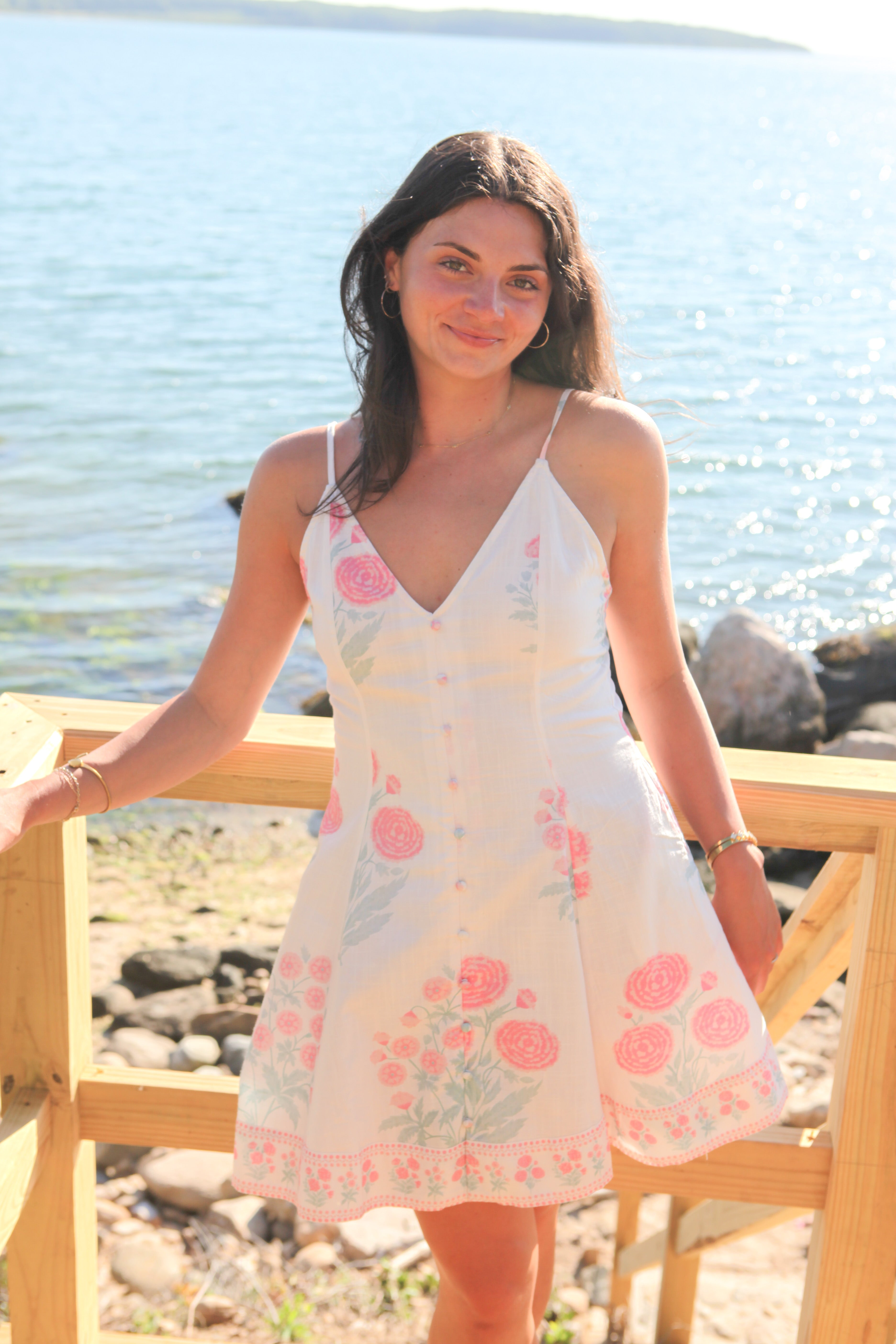 Edie Mini Dress in Blush Bloom