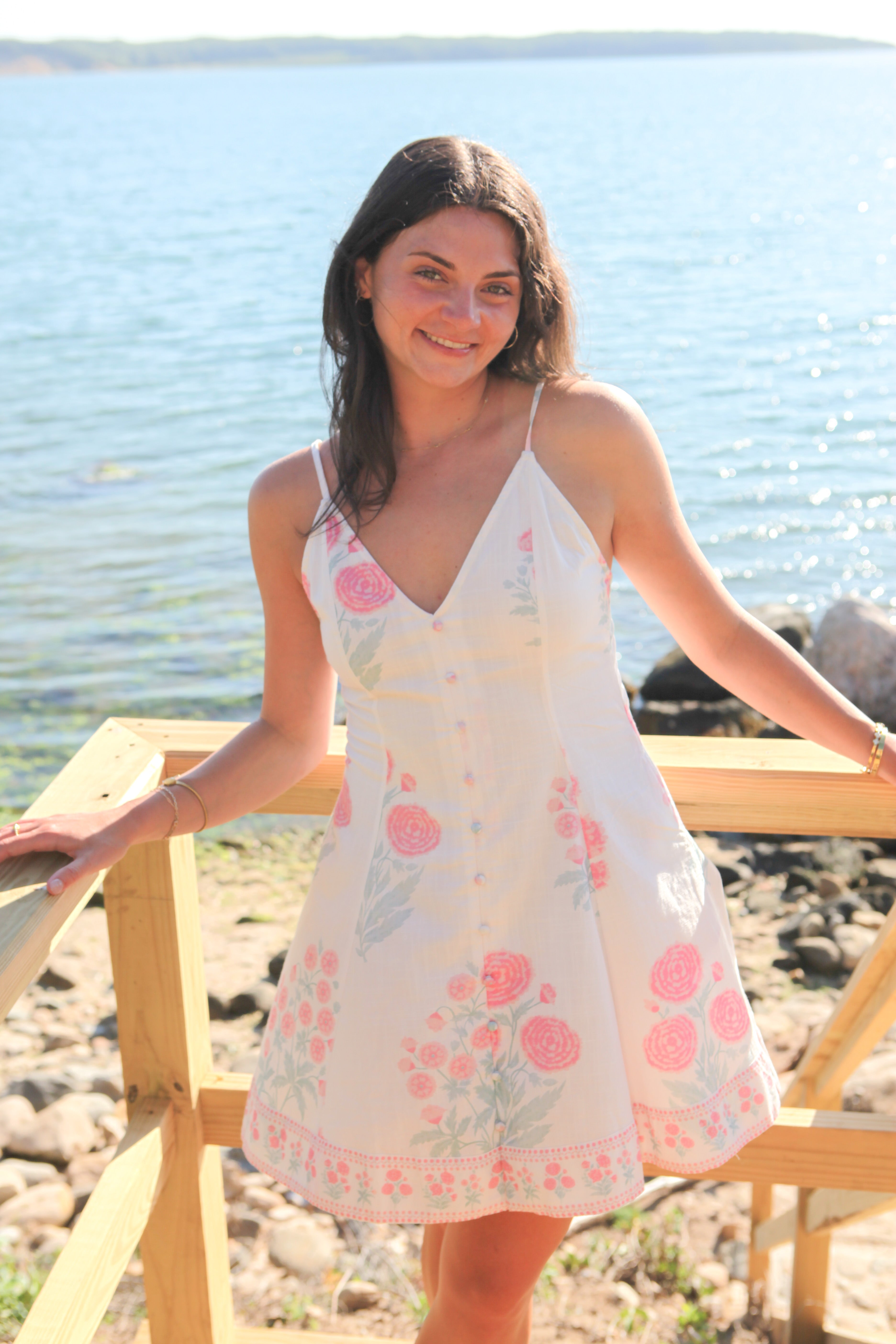 Edie Mini Dress in Blush Bloom