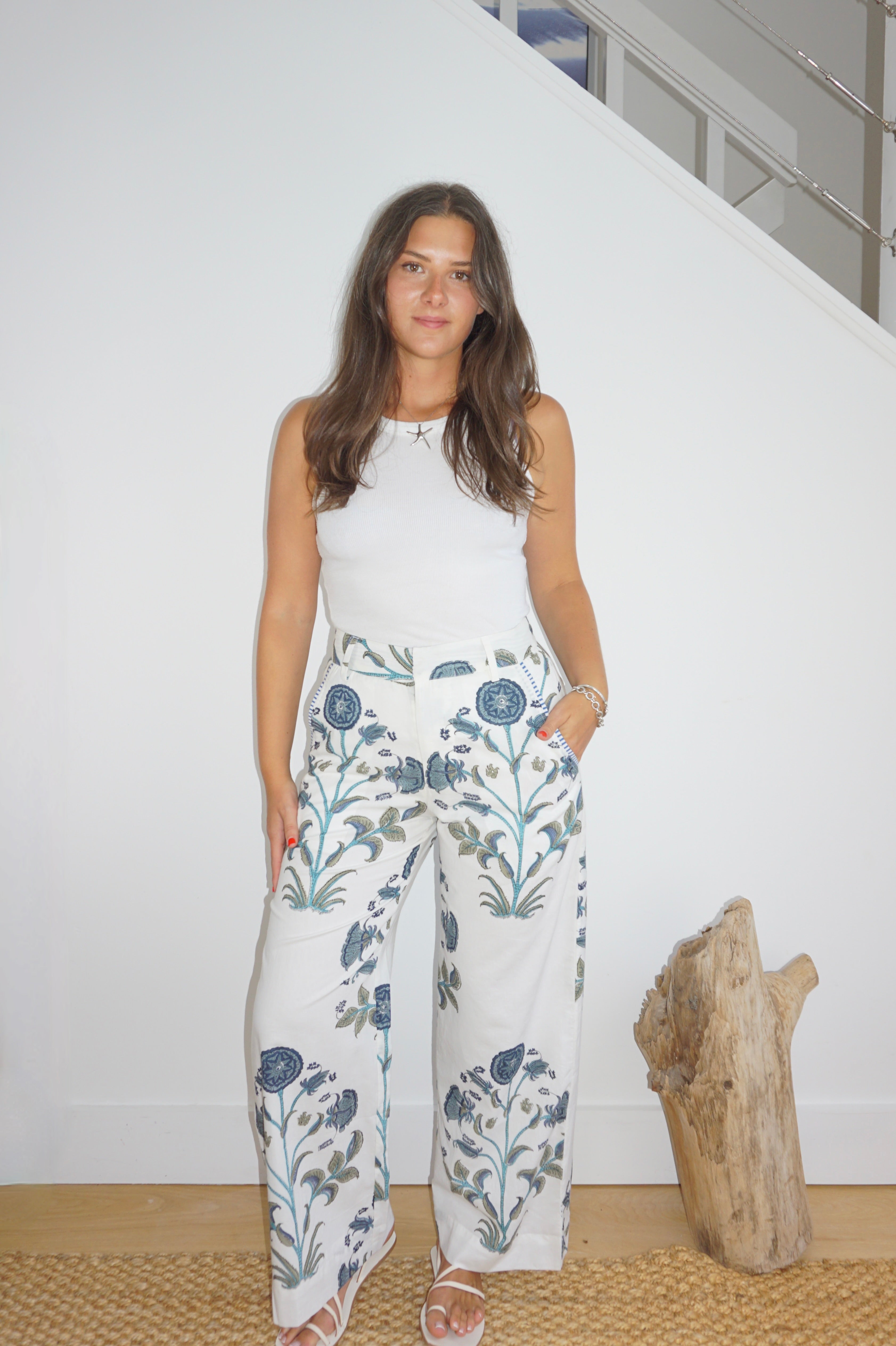 Edison Pant in BLUE VINE